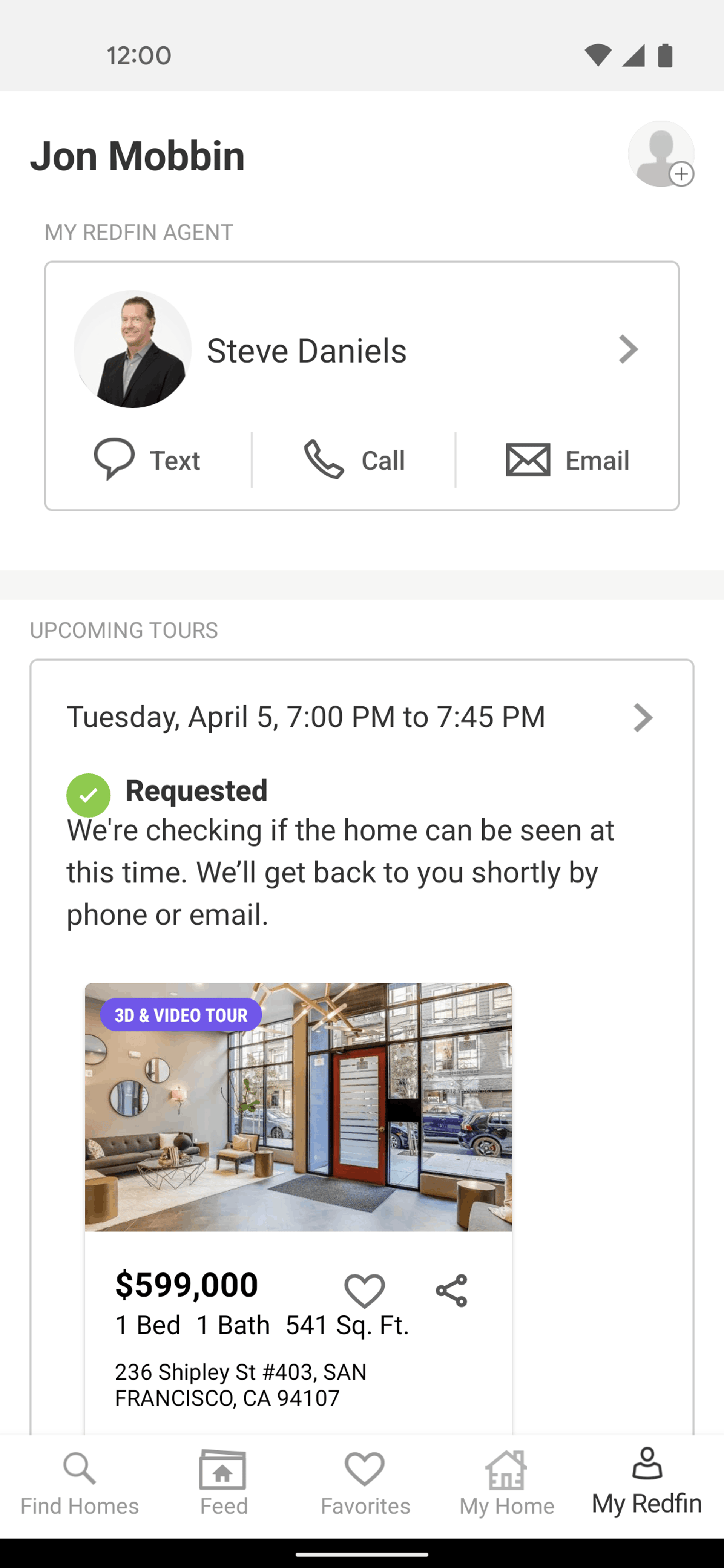 Redfin Android Lifestyle interface screenshot 5