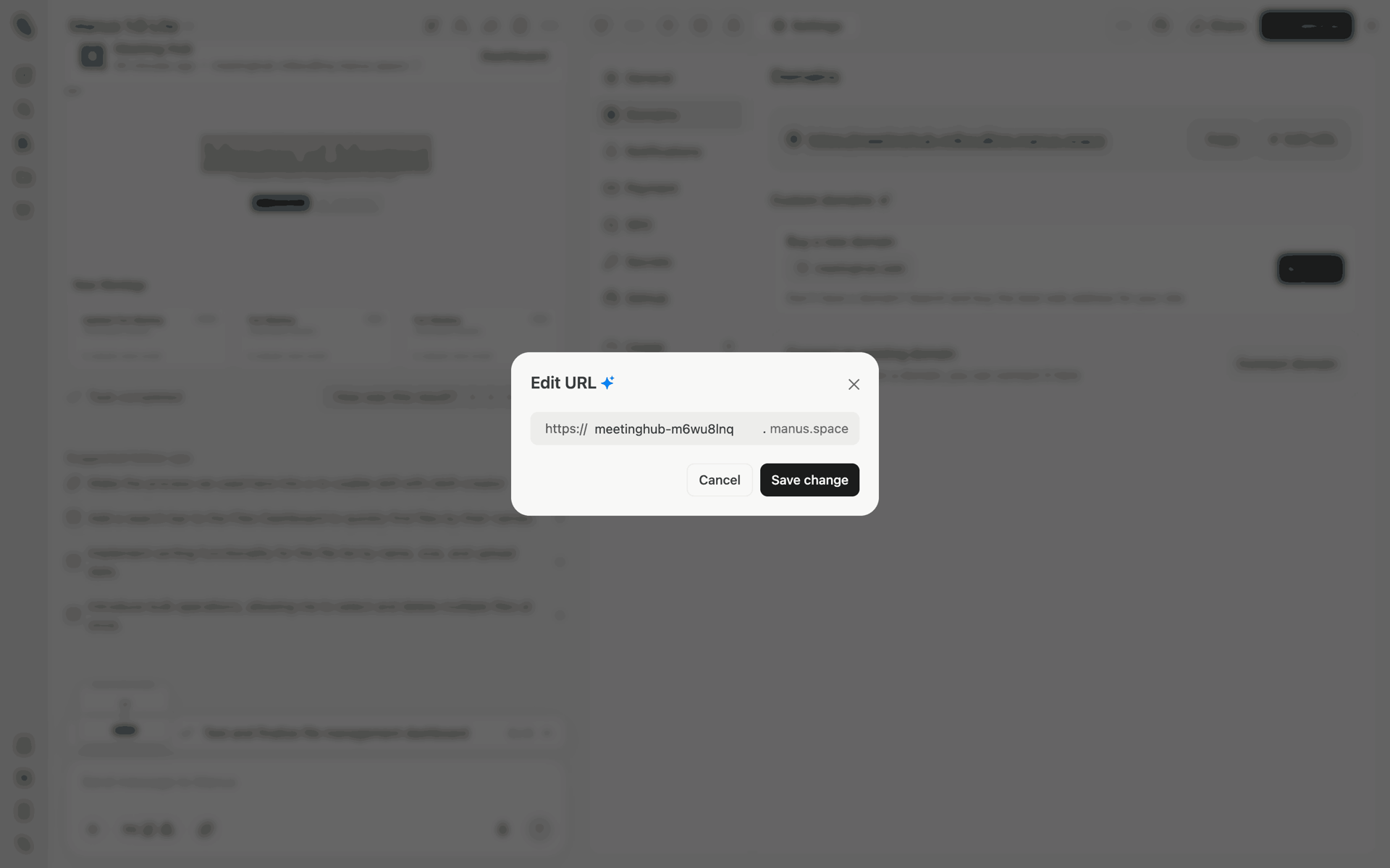 Manus Web AI interface screenshot 11