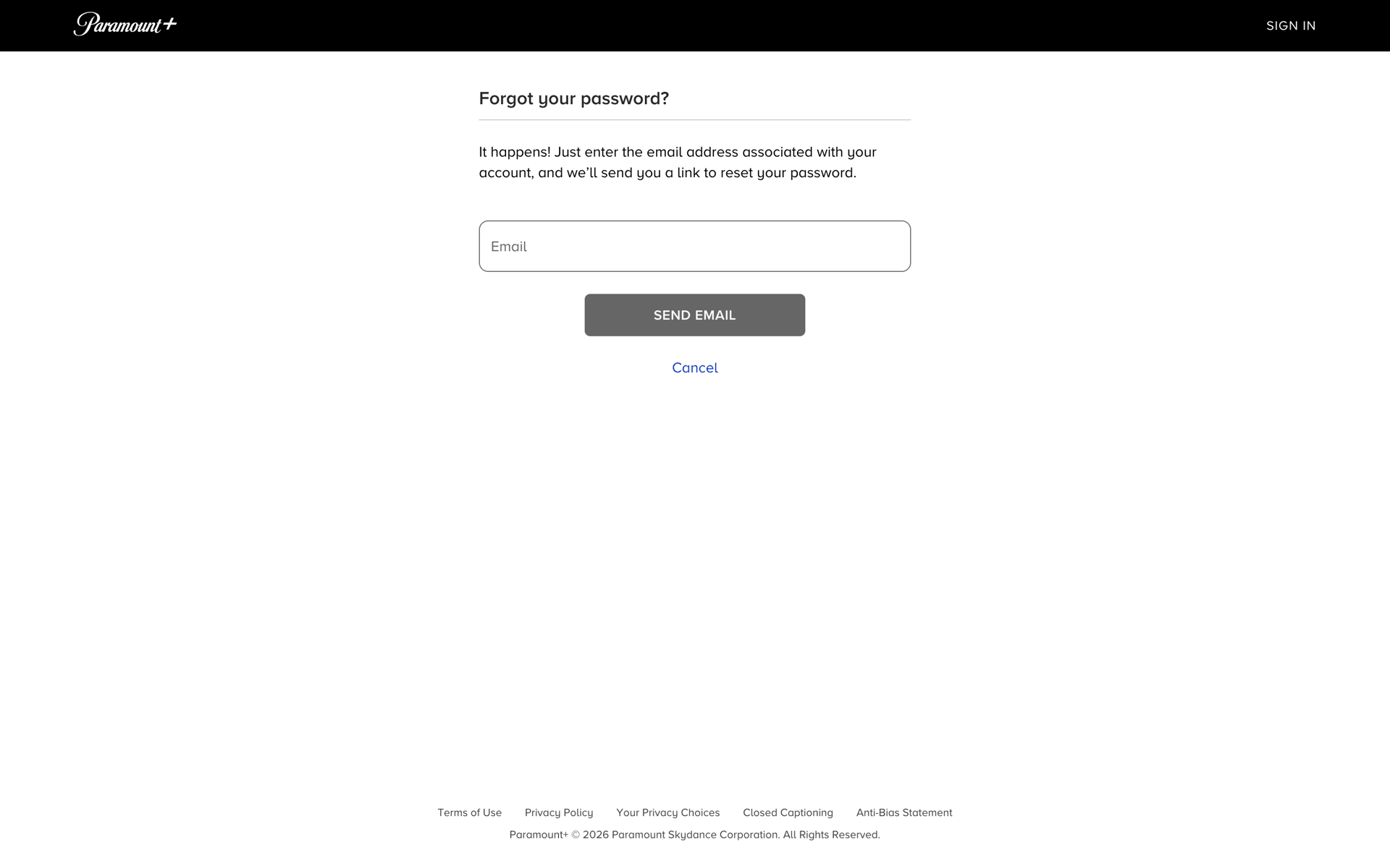Paramount+ Web streaming interface screenshot 3