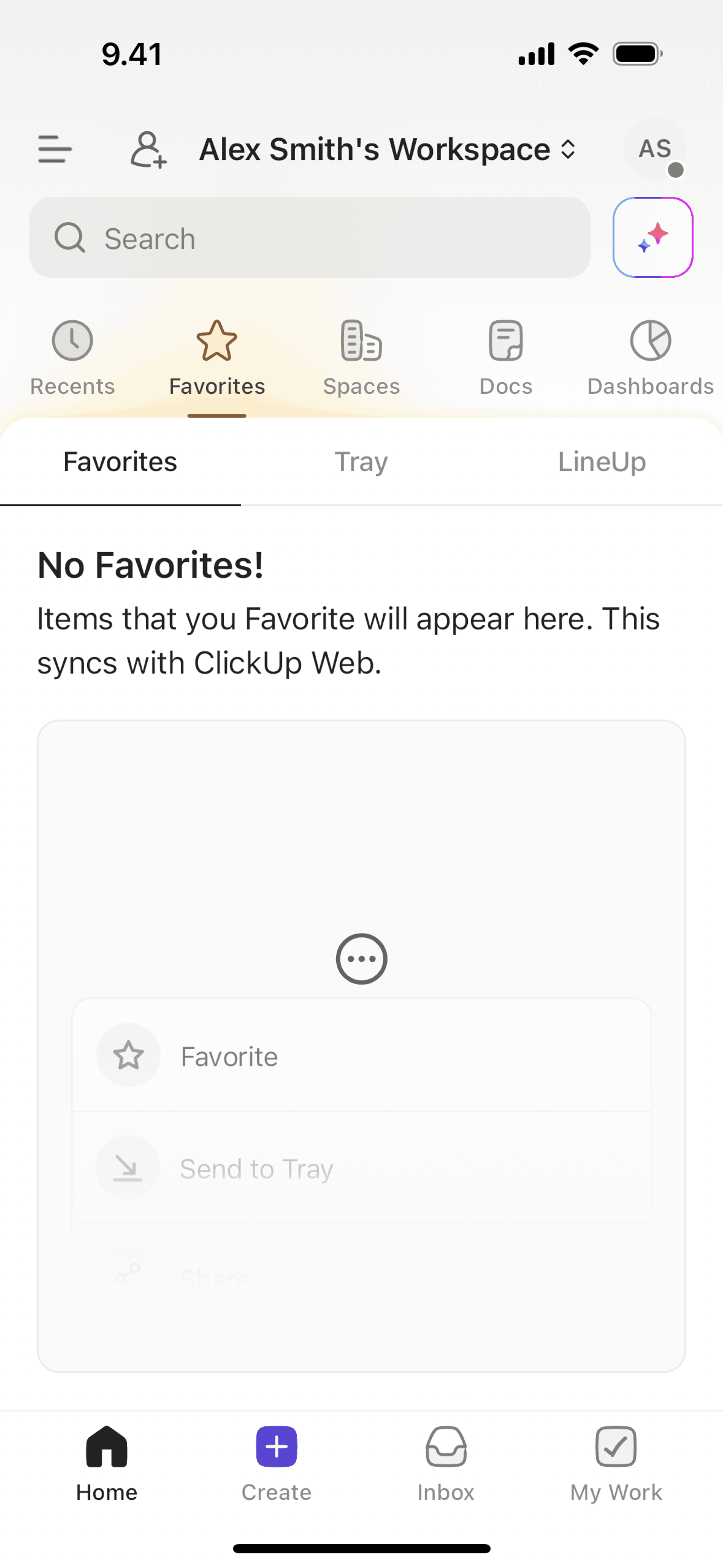 ClickUp iOS Productivity interface screenshot 24