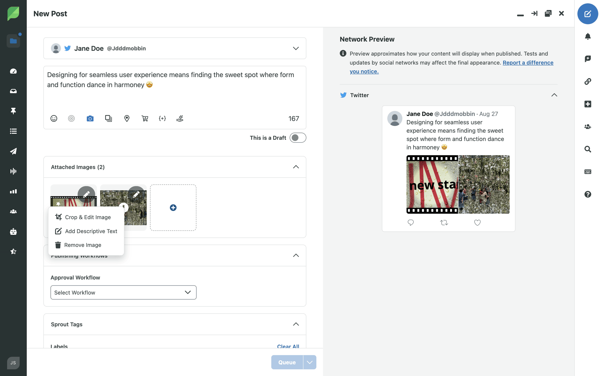 Sprout Social Web Business interface screenshot 18