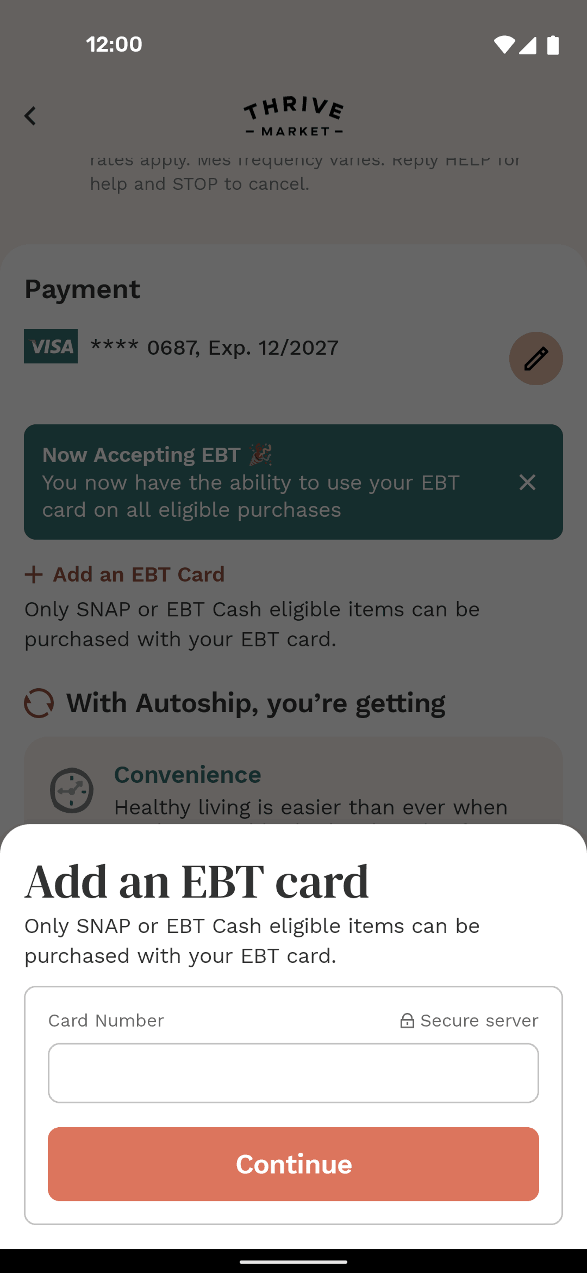 Thrive Market Android Shopping interface screenshot 24