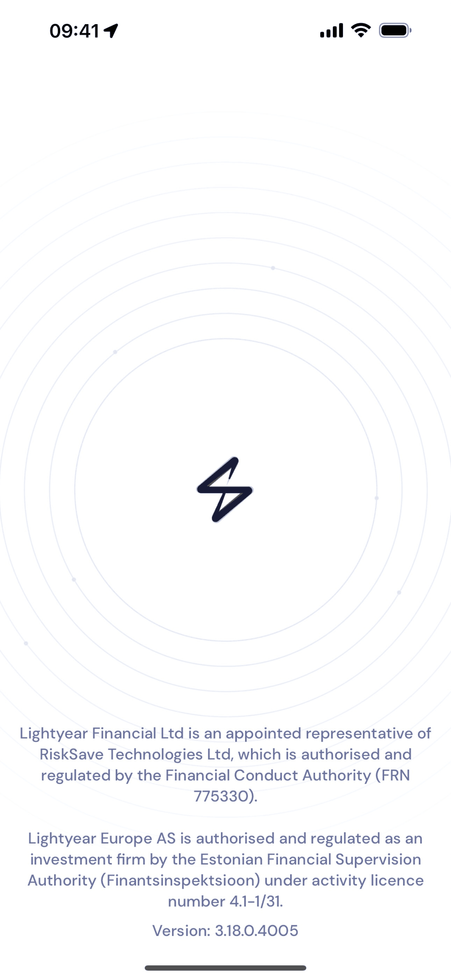 Lightyear iOS Finance interface screenshot 1