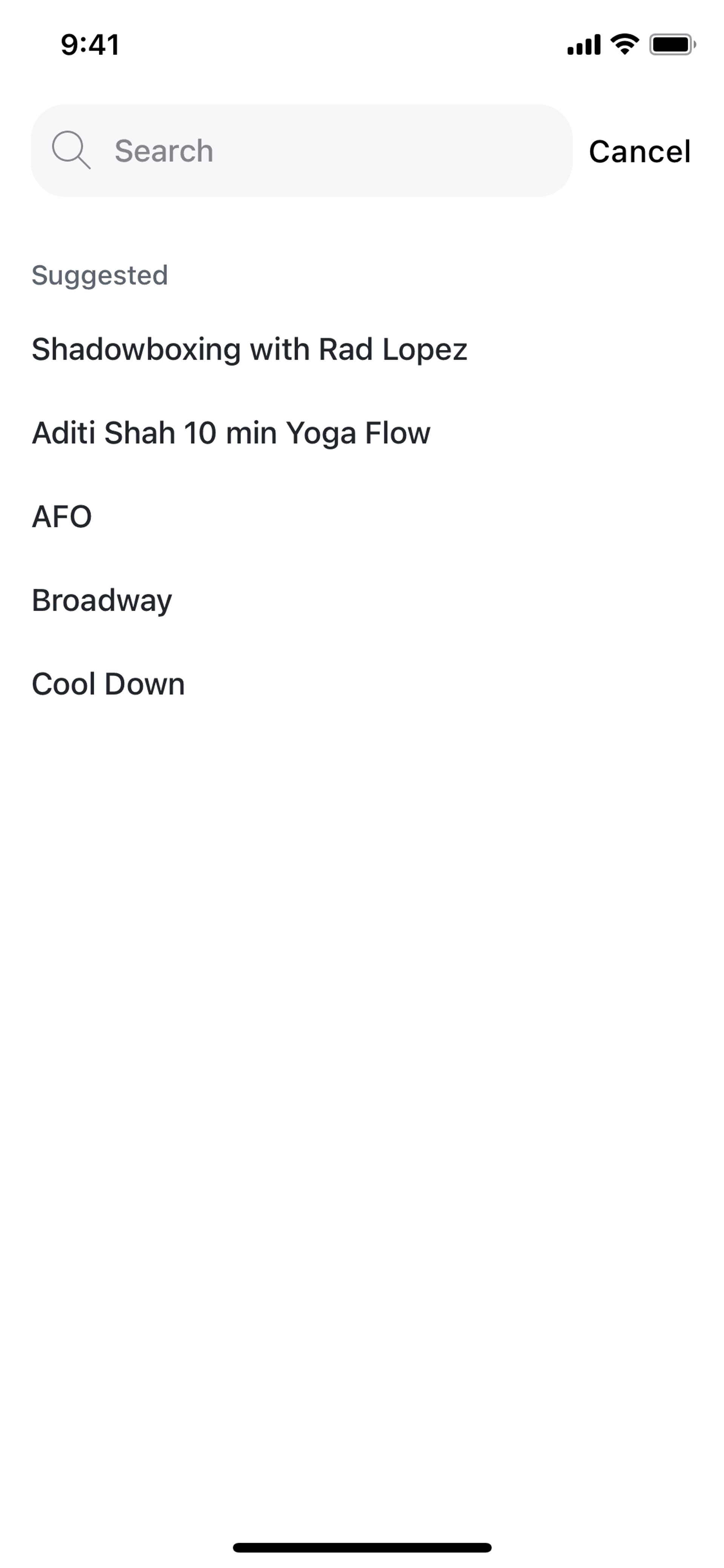 Peloton iOS Health & Fitness interface screenshot 24