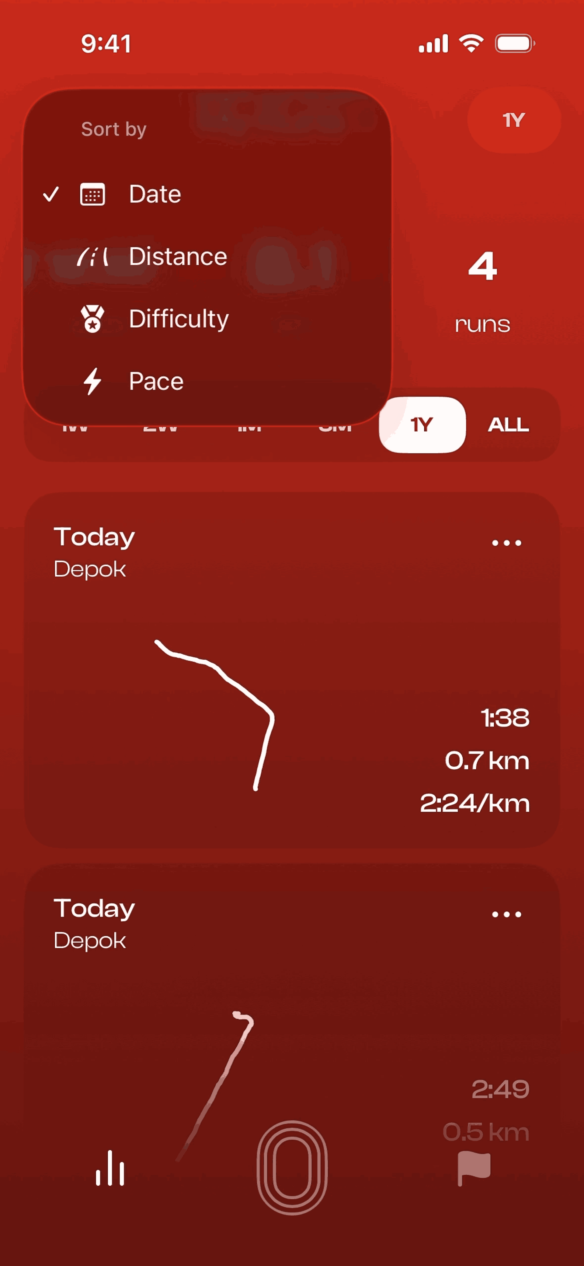 Runbuds iOS Health & Fitness interface screenshot 9