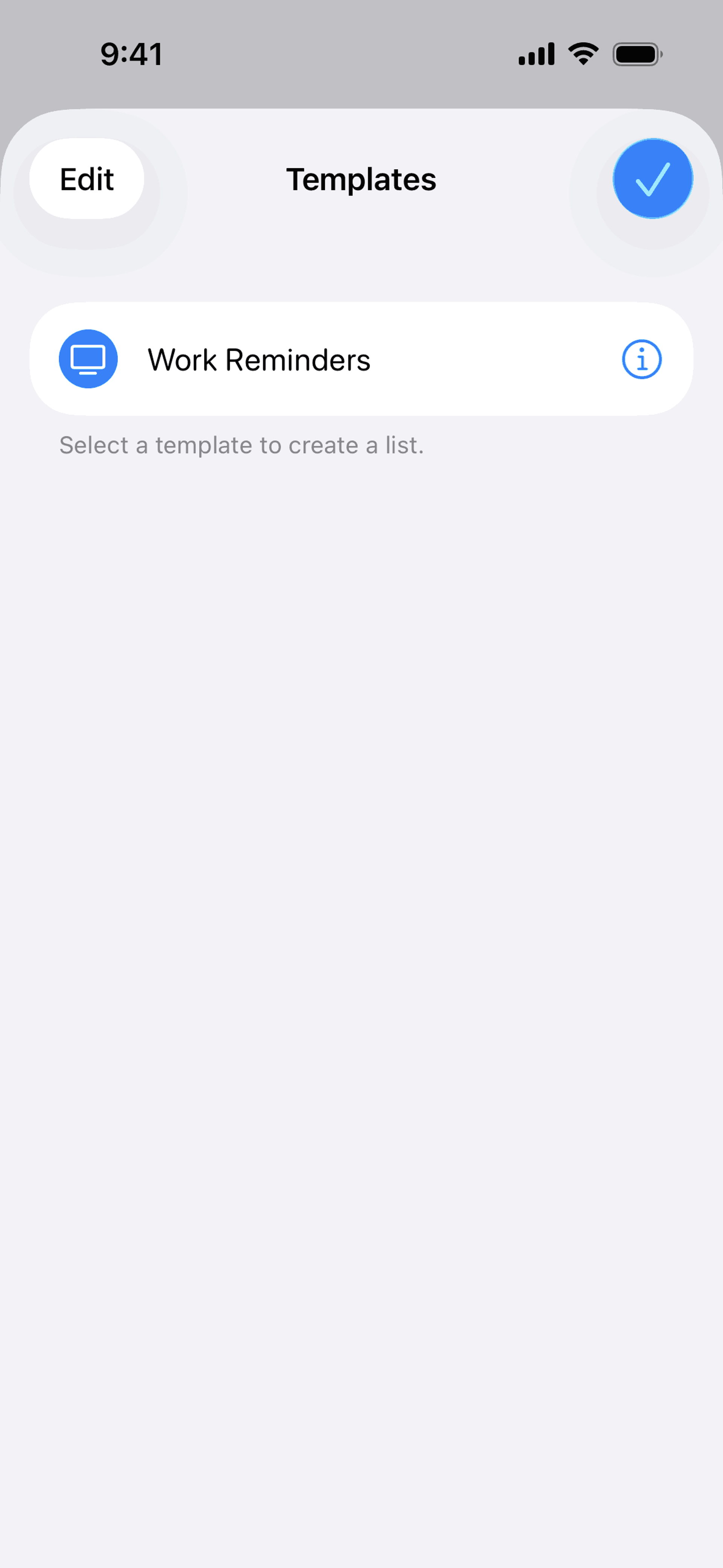 Reminders iOS Productivity interface screenshot 4