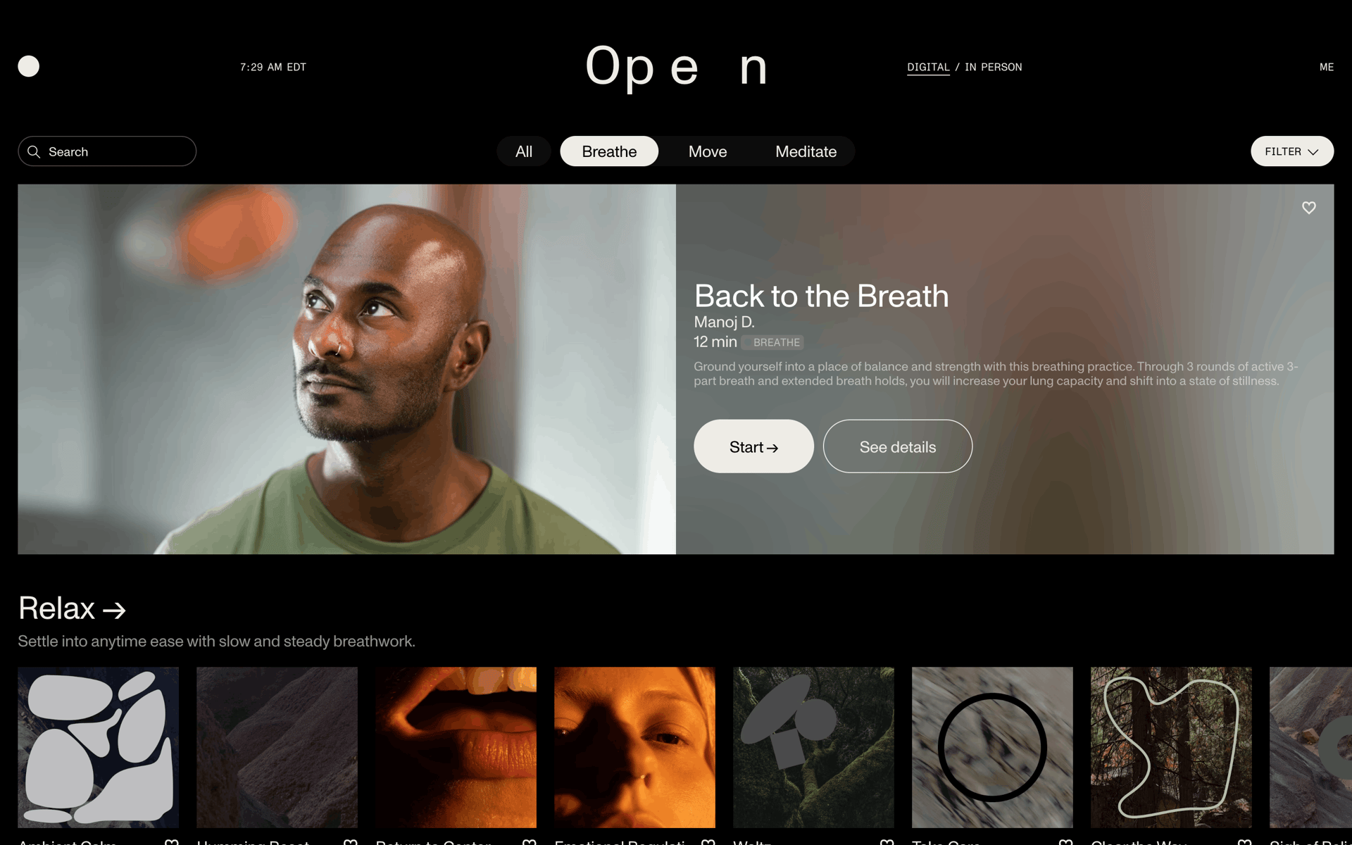 Open Web Health & Fitness interface screenshot 15