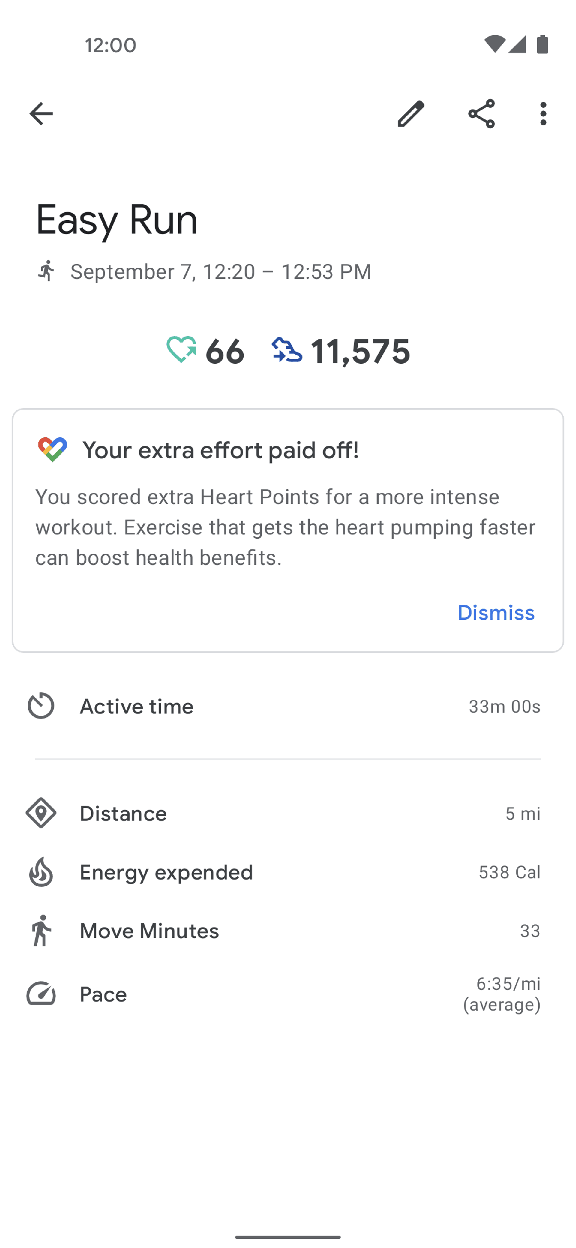Google Fit Android Health & Fitness interface screenshot 8