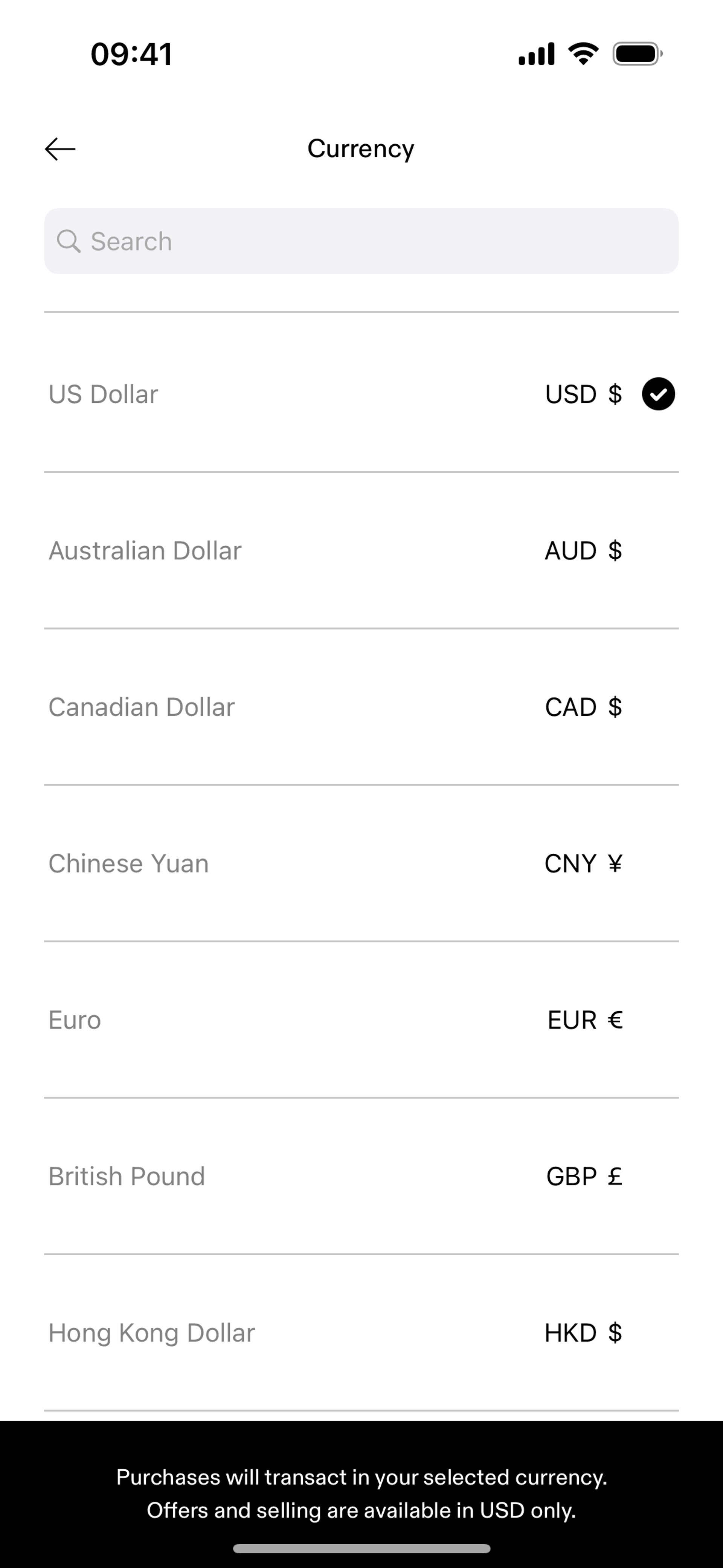 GOAT iOS Shopping interface screenshot 24