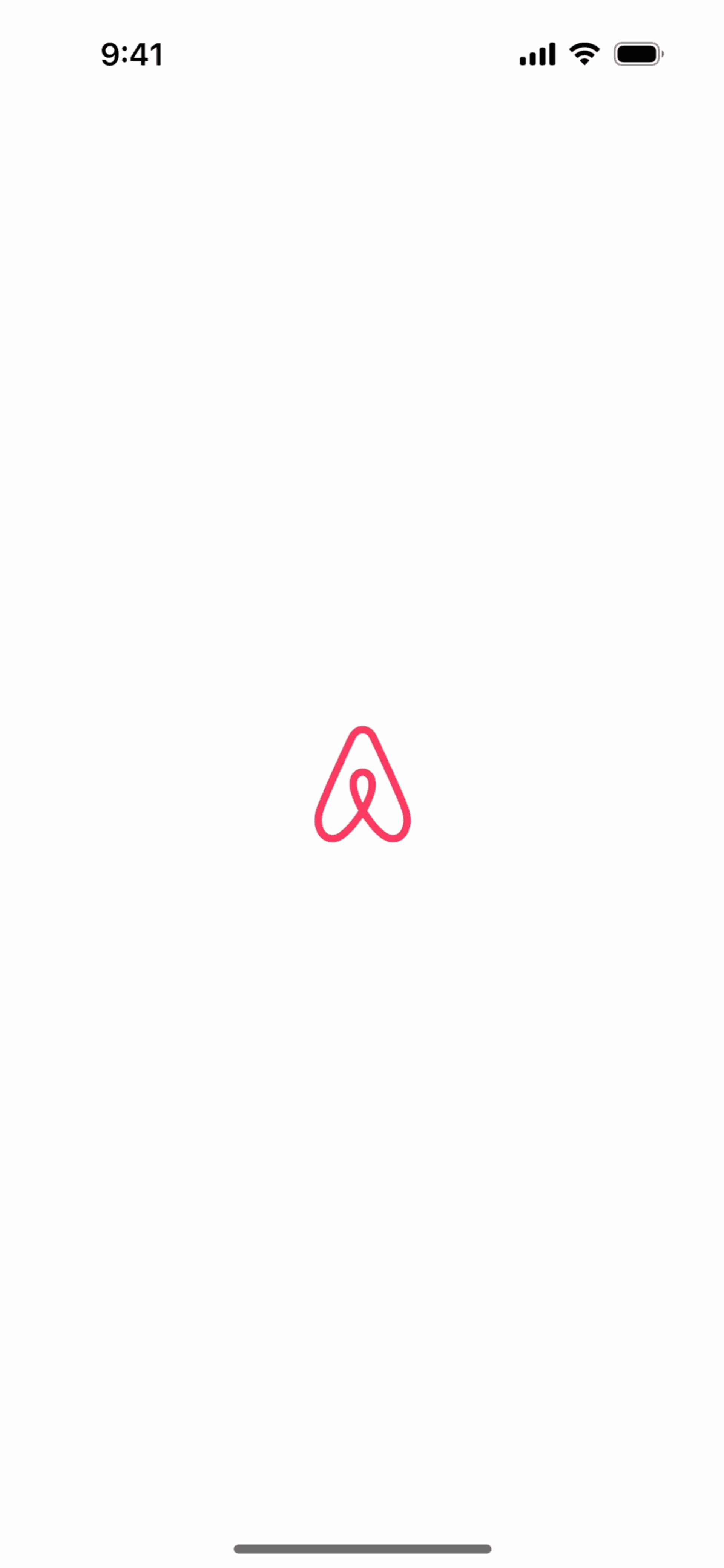 Airbnb iOS Real Estate interface screenshot 1