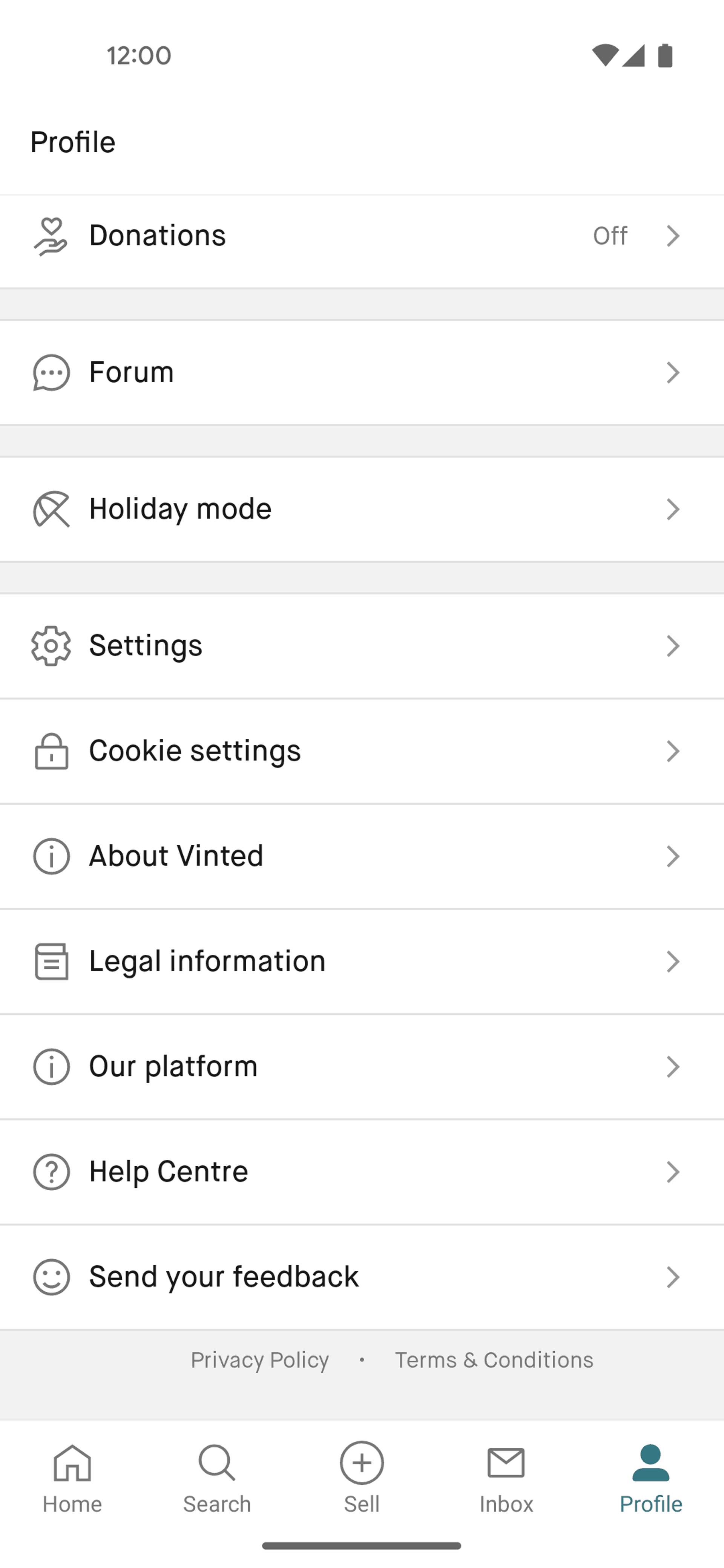 Vinted Android Shopping interface screenshot 22