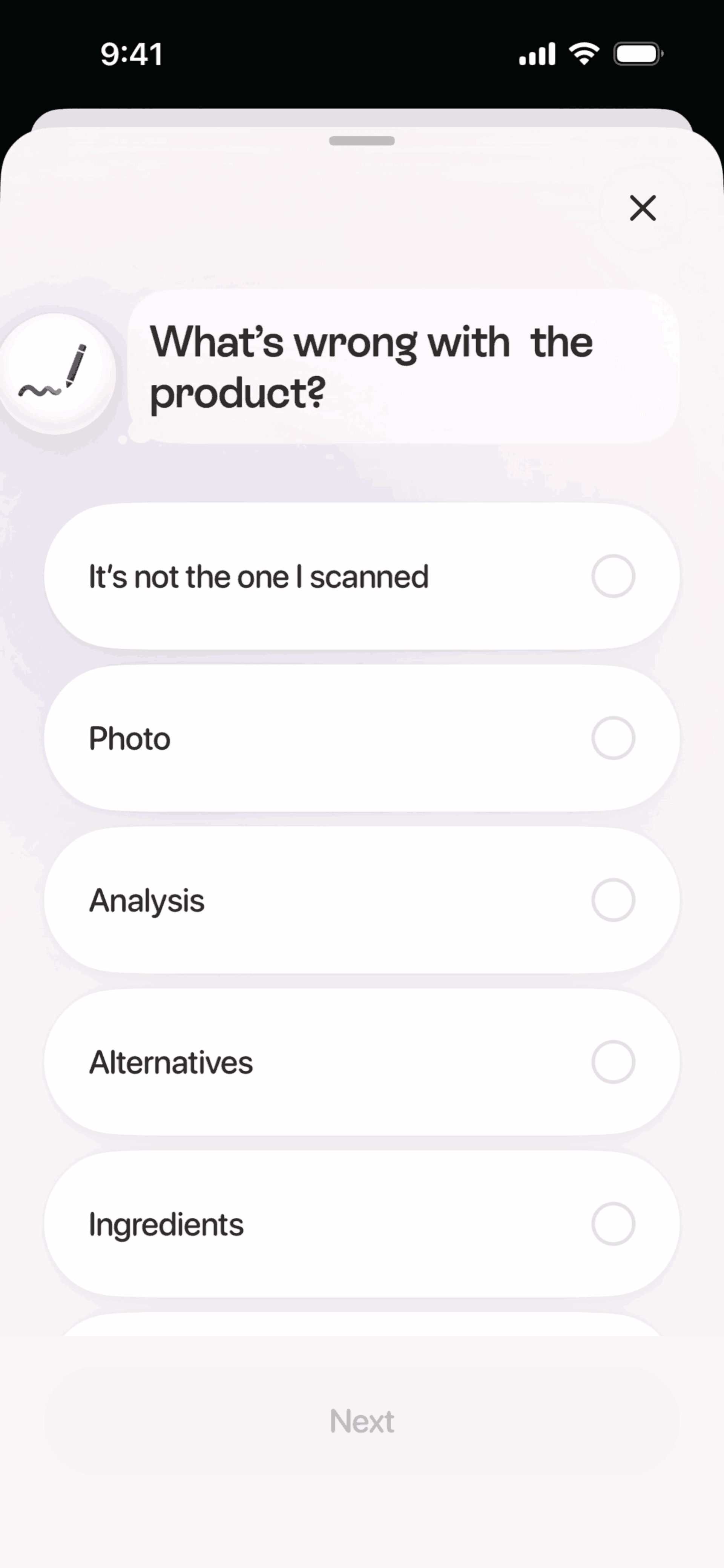 Lovi iOS AI interface screenshot 15