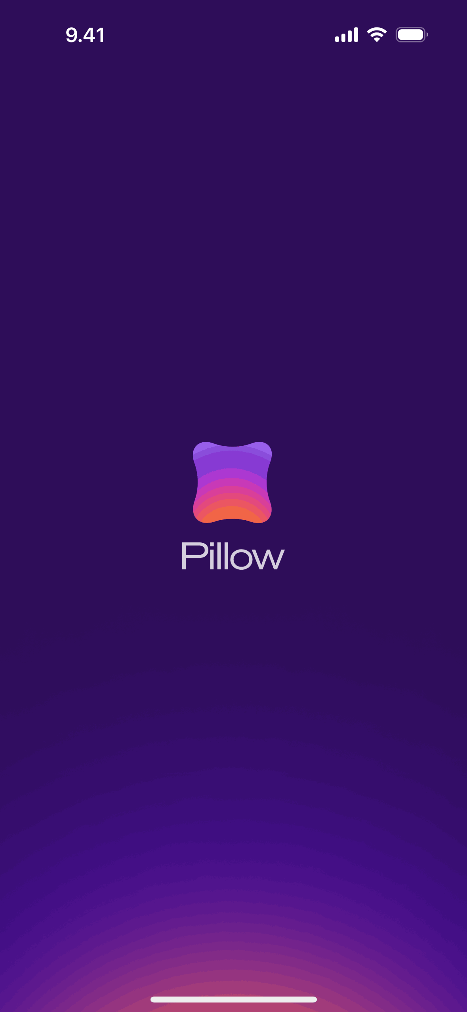 Pillow iOS Health & Fitness interface screenshot 1