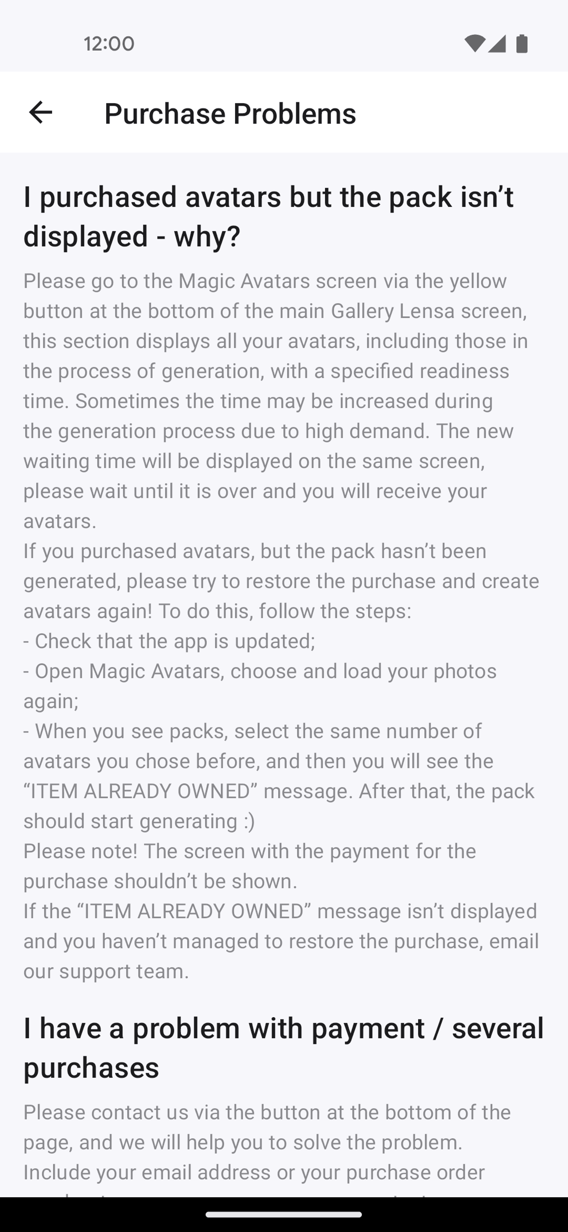 Lensa AI Android Photo & Video interface screenshot 20