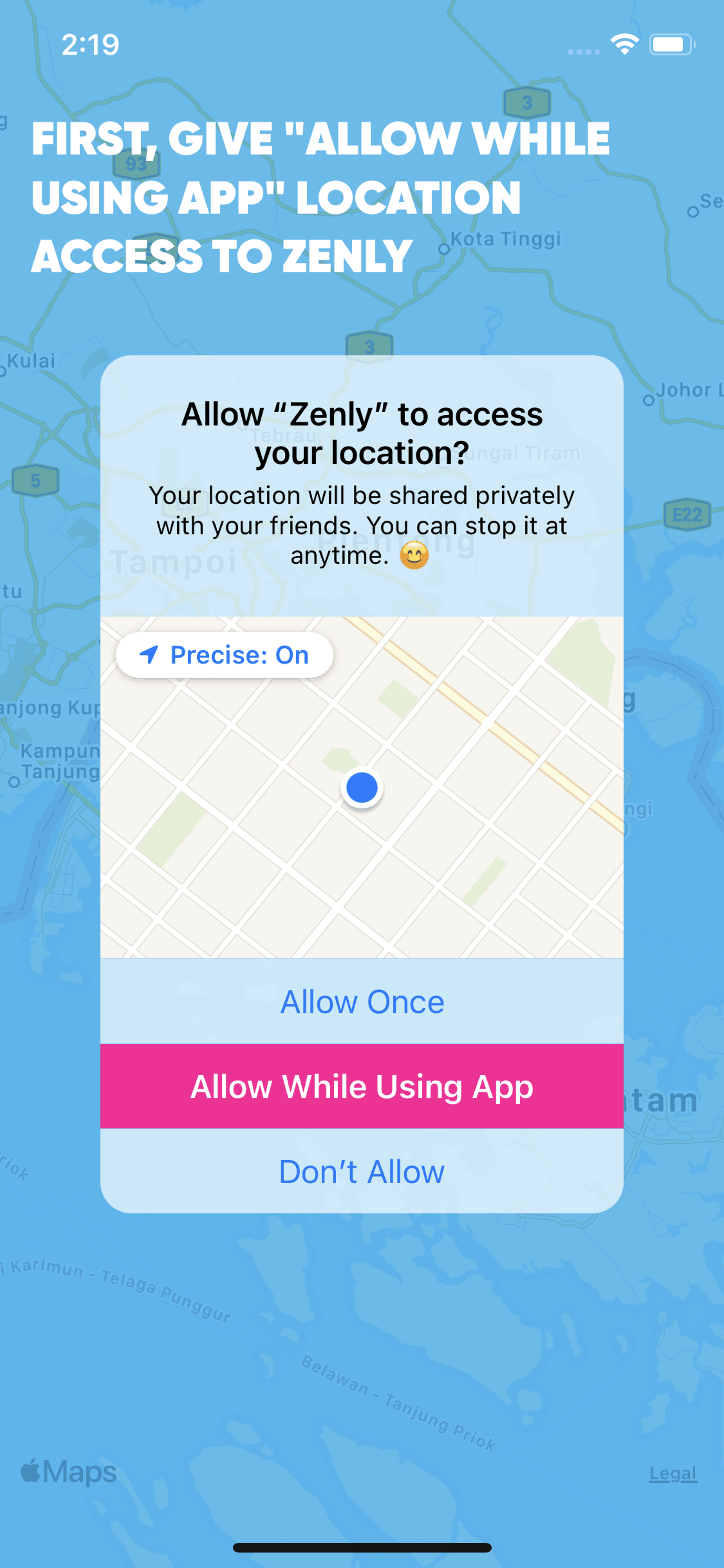 zenly iOS Social Networking interface screenshot 13