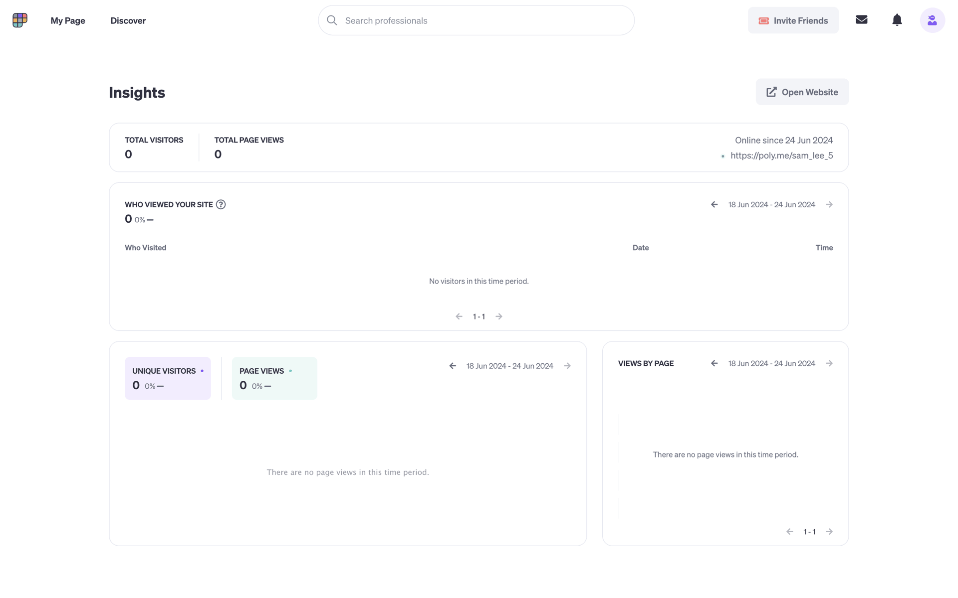 Polywork Web Social Networking interface screenshot 8