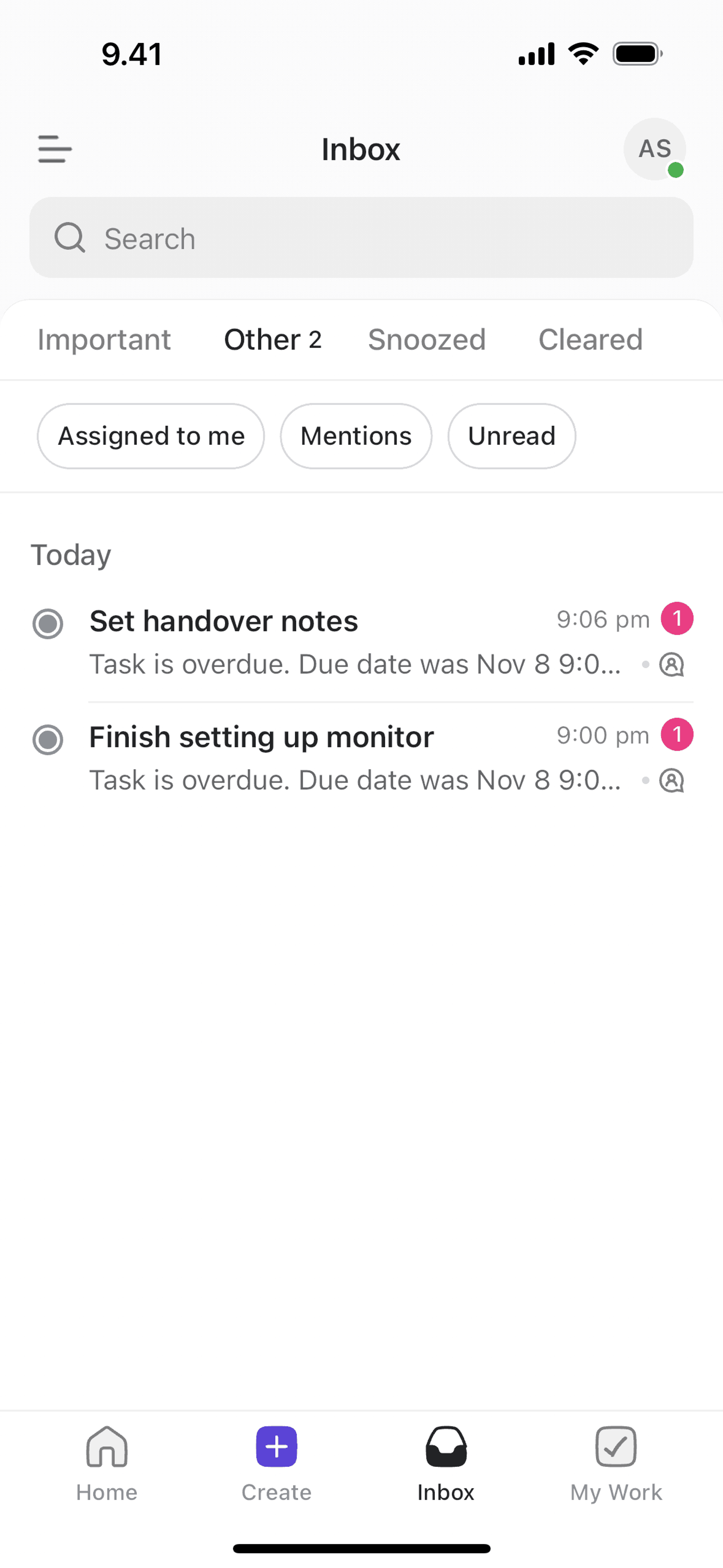 ClickUp iOS Productivity interface screenshot 3