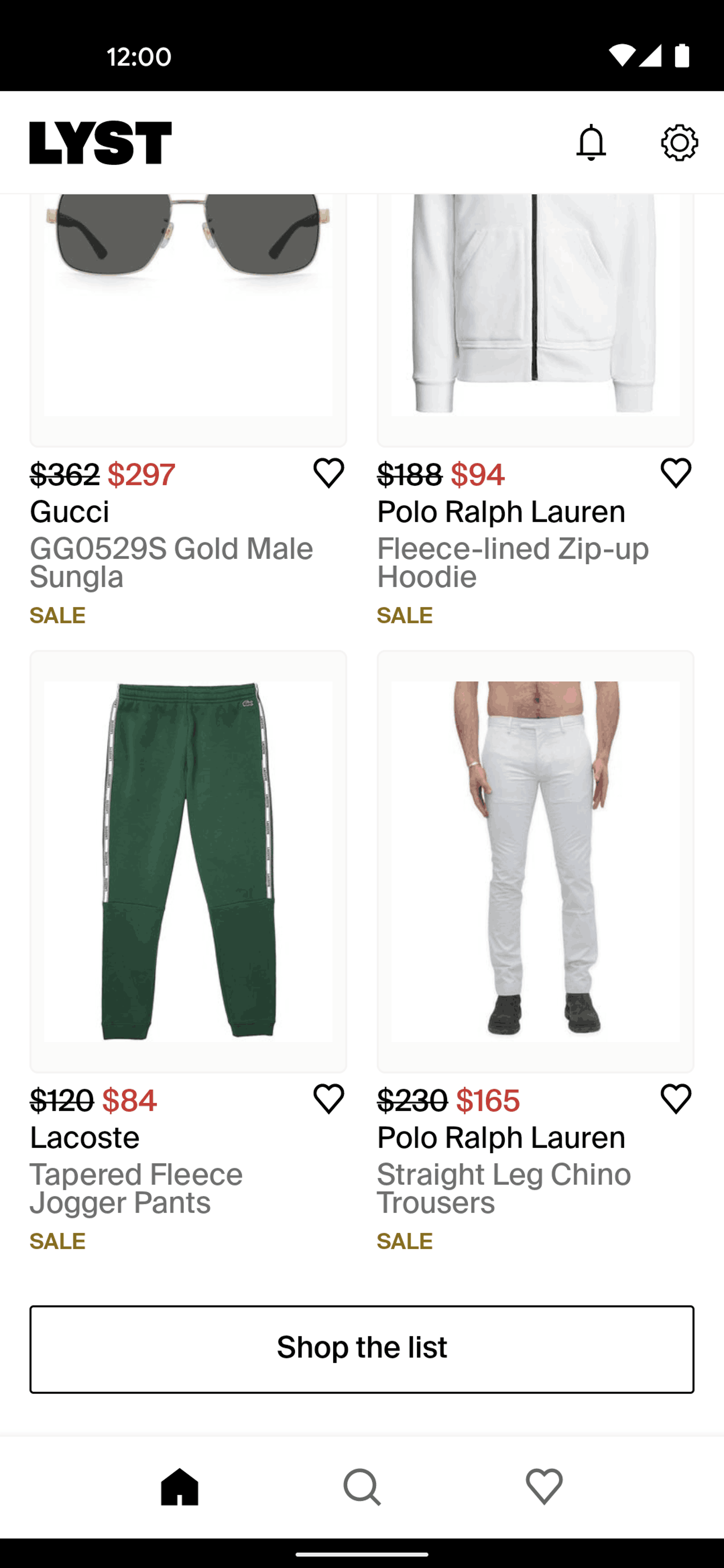 Lyst Android Shopping interface screenshot 10