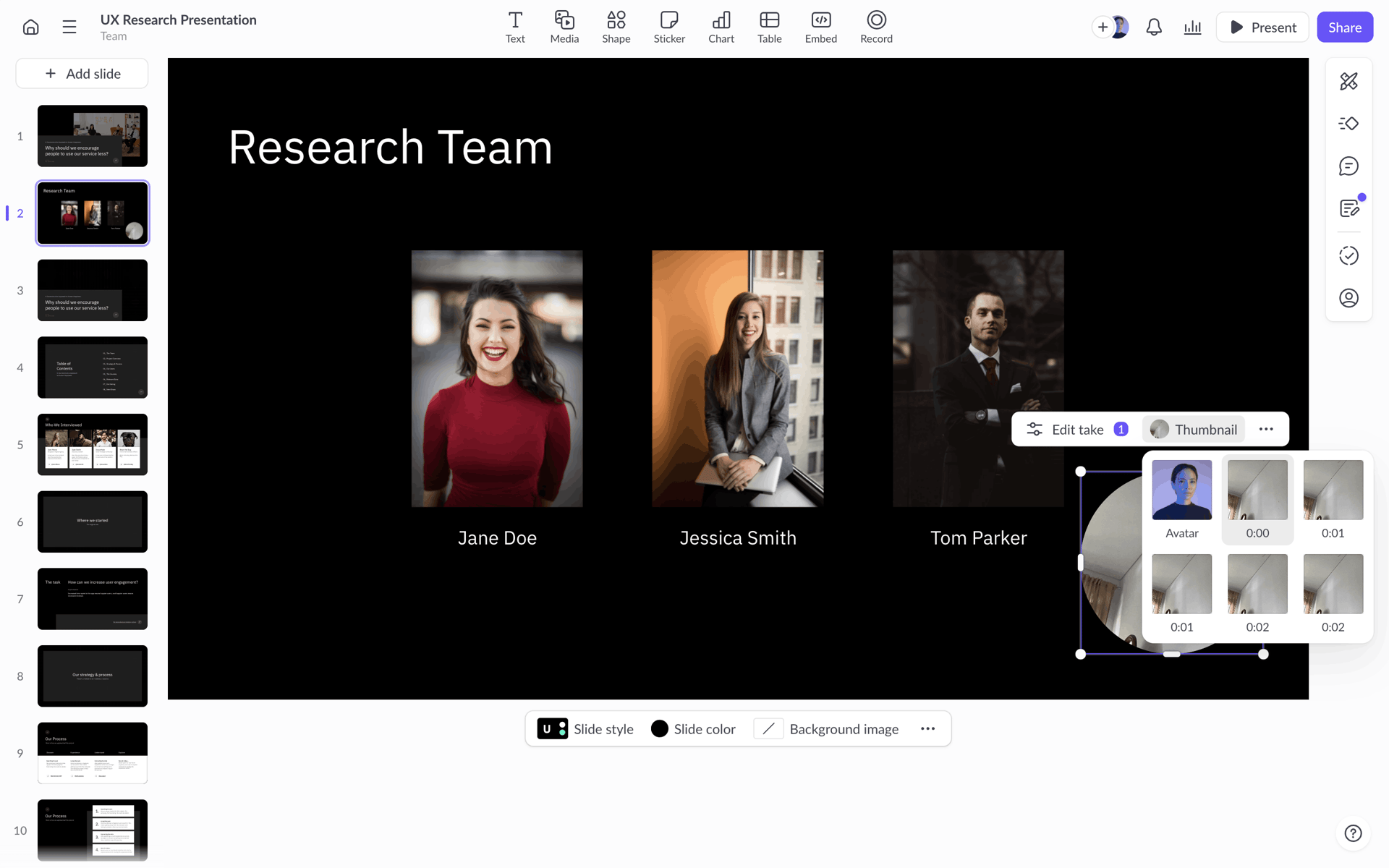 Pitch Web Collaboration interface screenshot 22