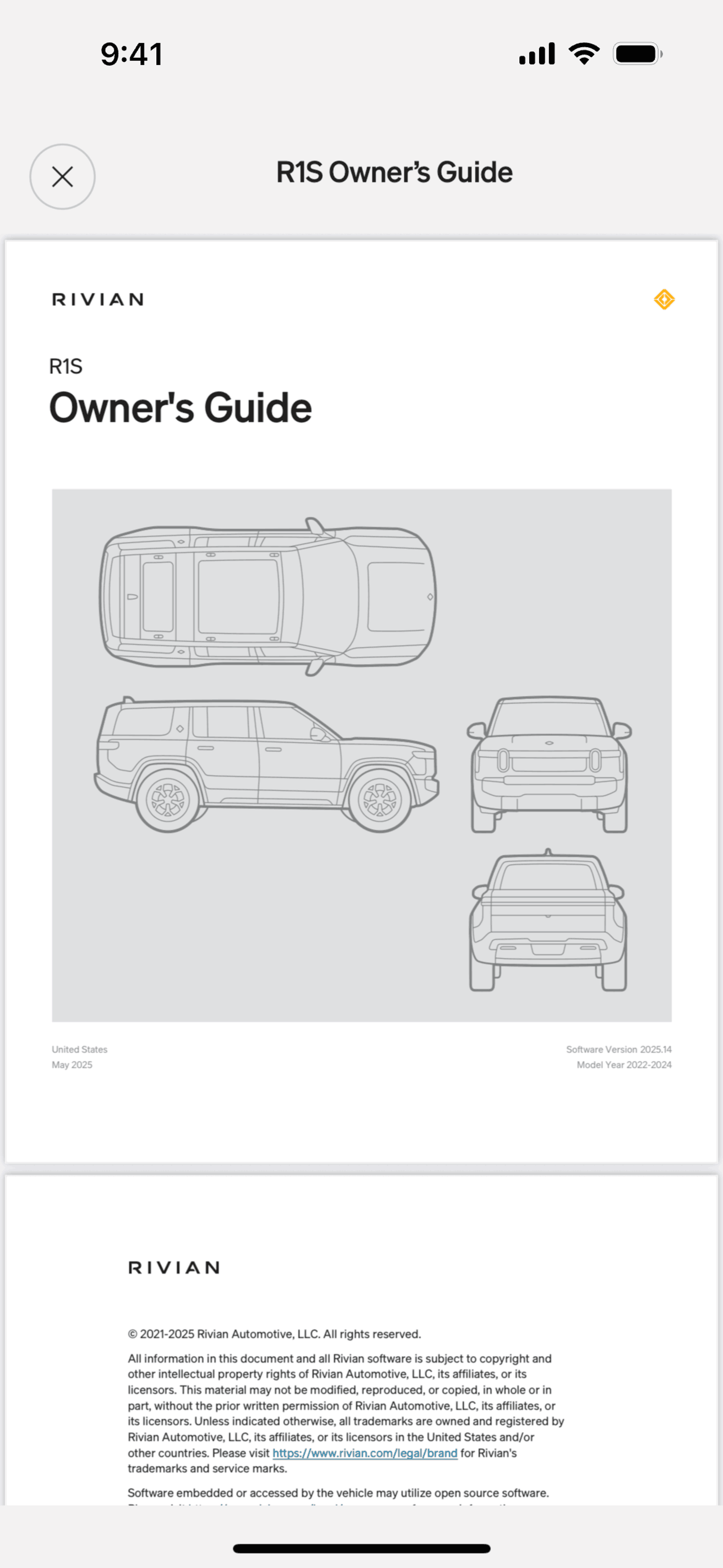 Rivian iOS Travel & Transportation interface screenshot 11