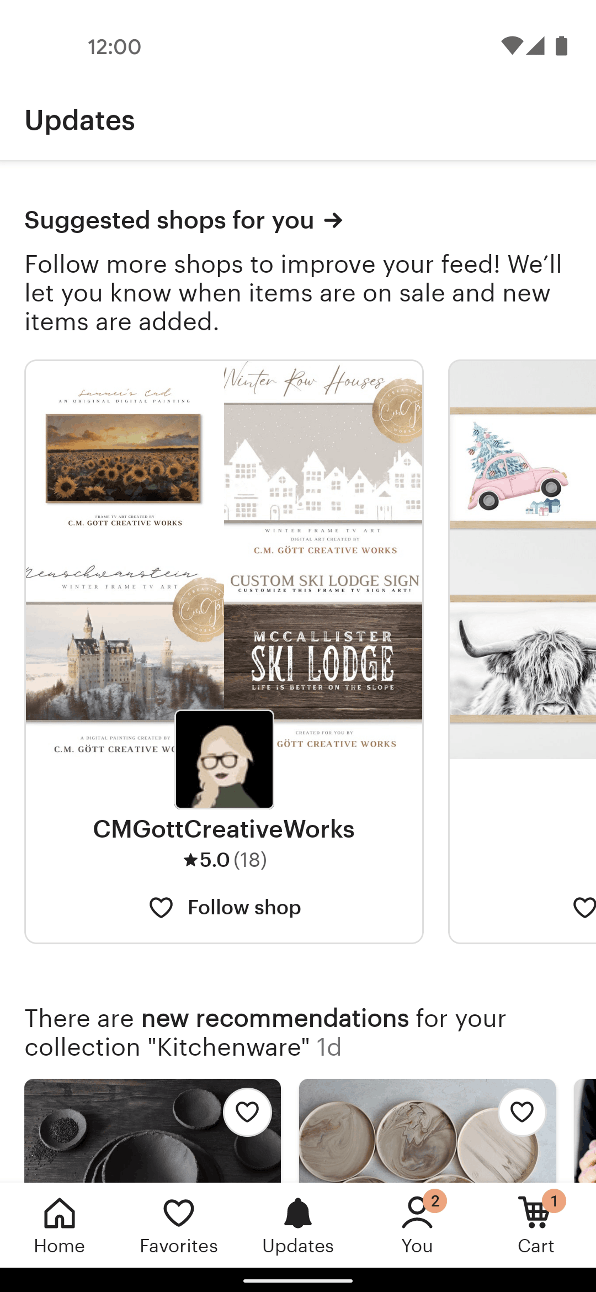 Etsy Android Shopping interface screenshot 15