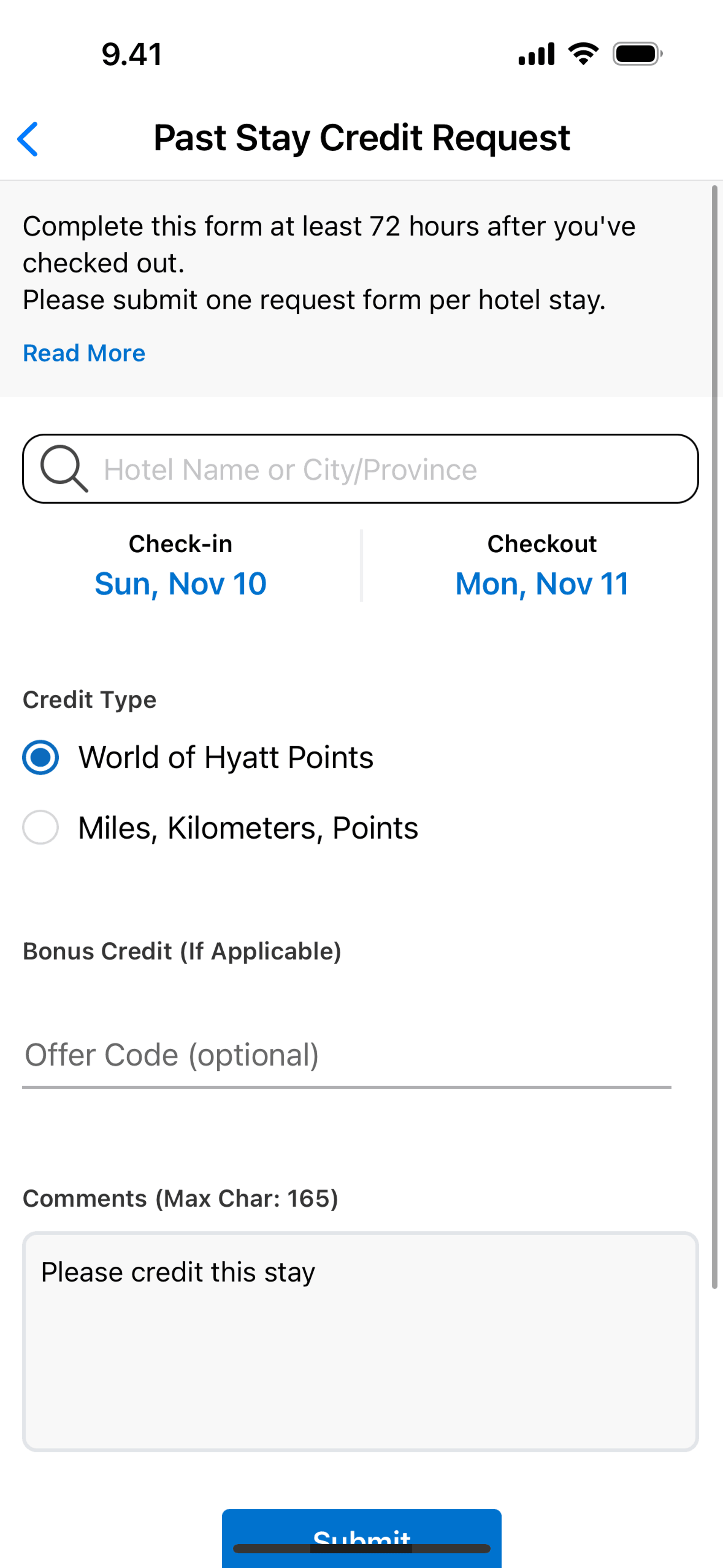 World of Hyatt iOS Travel & Transportation interface screenshot 17