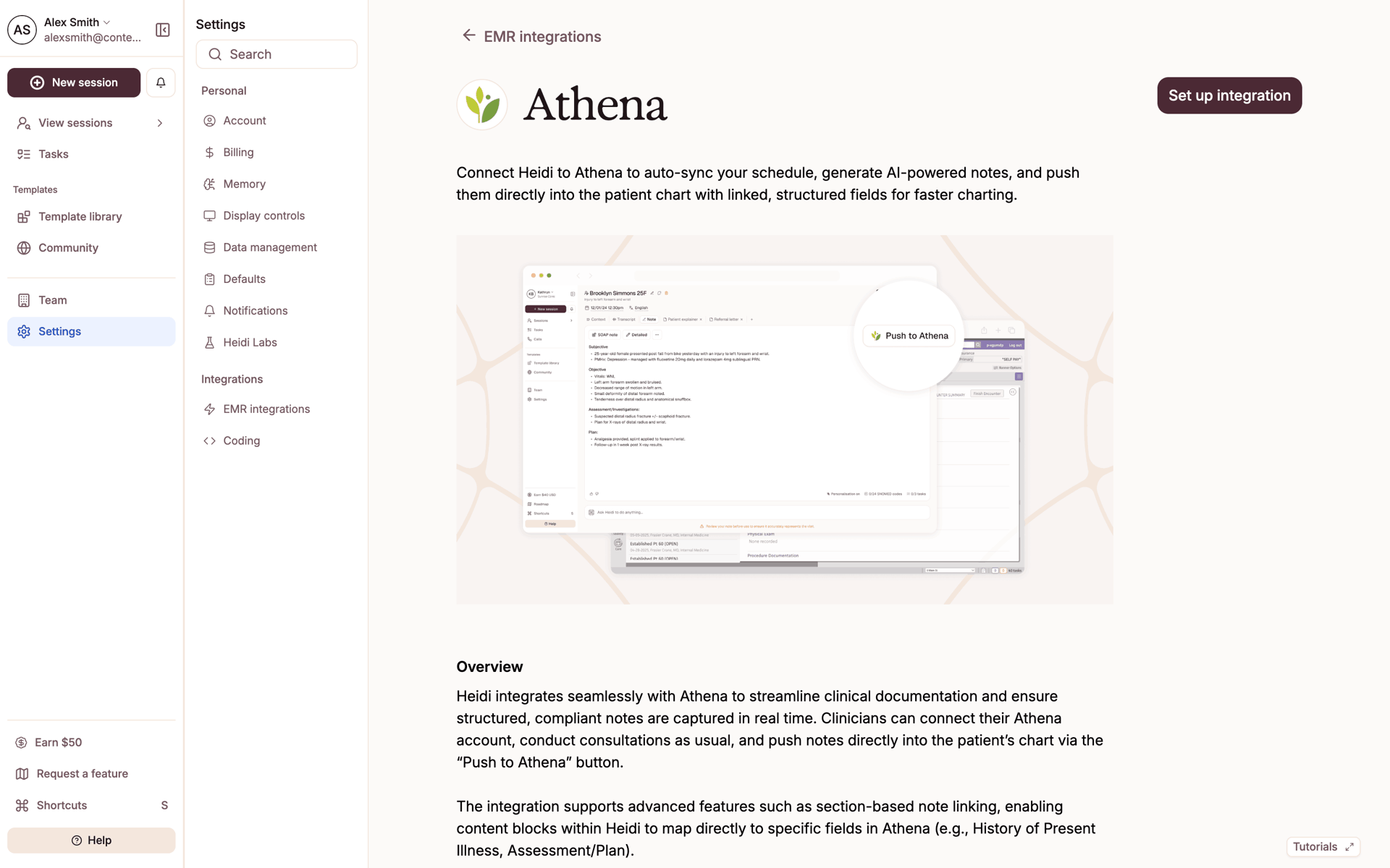 Heidi Web AI interface screenshot 15