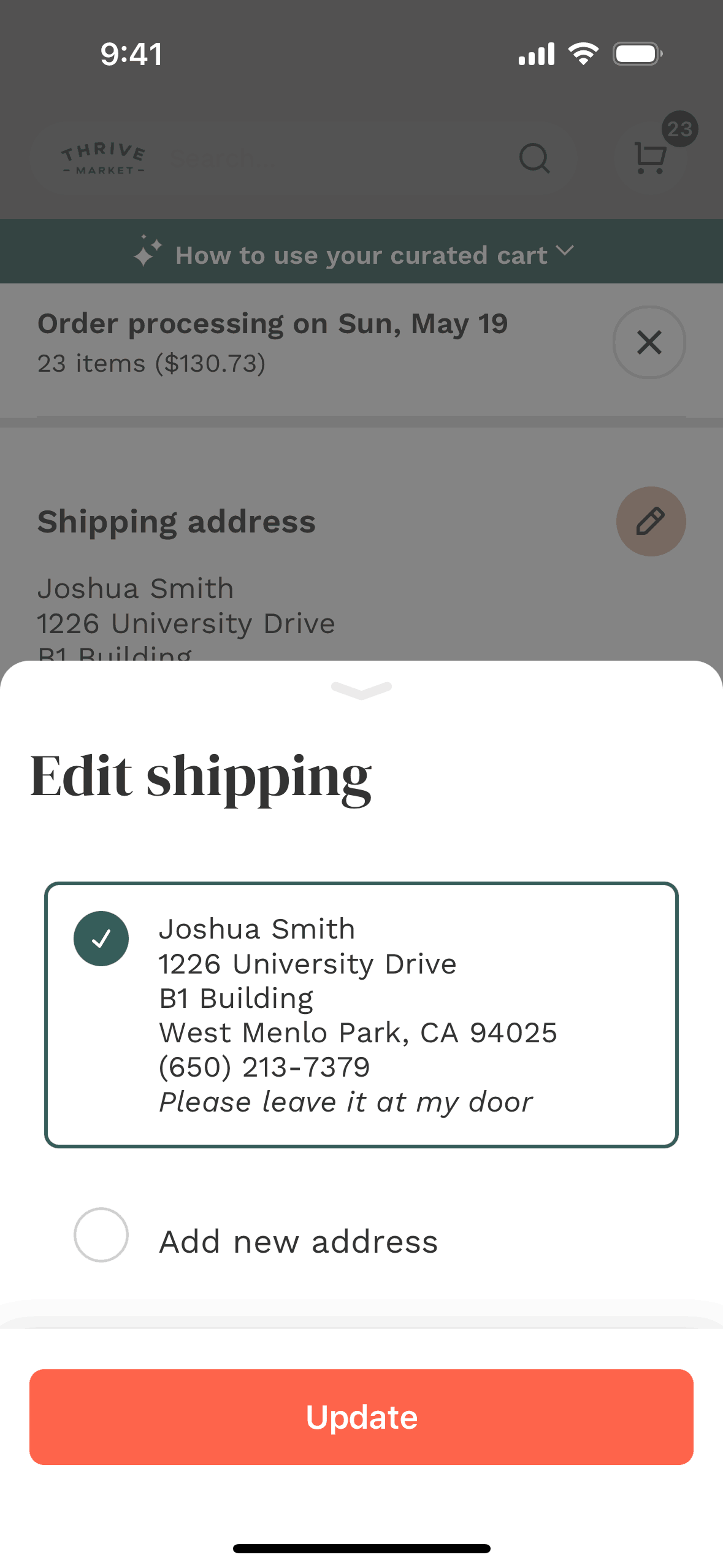 Thrive Market iOS Shopping interface screenshot 7