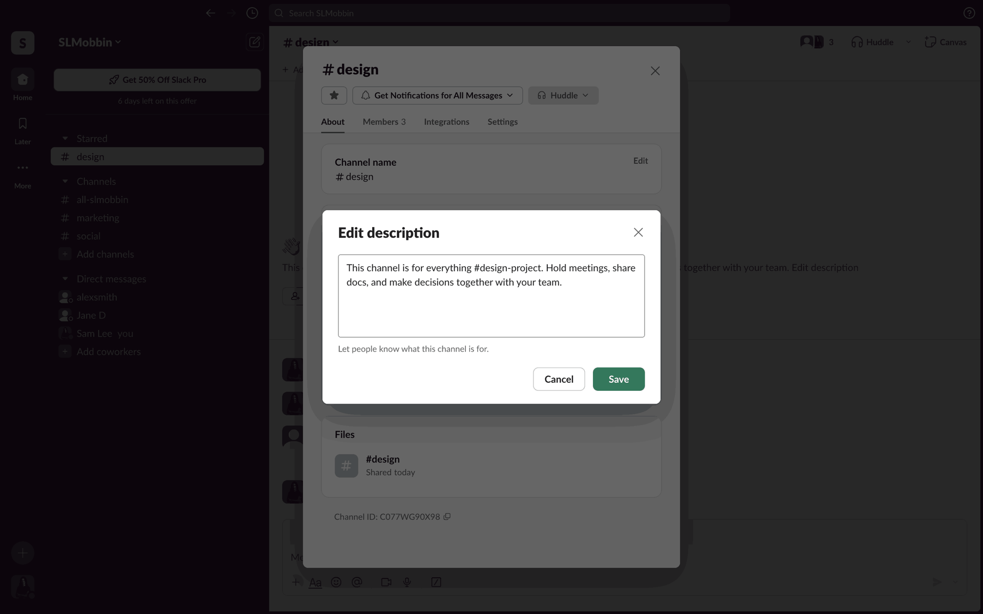 Slack Web Business interface screenshot 14