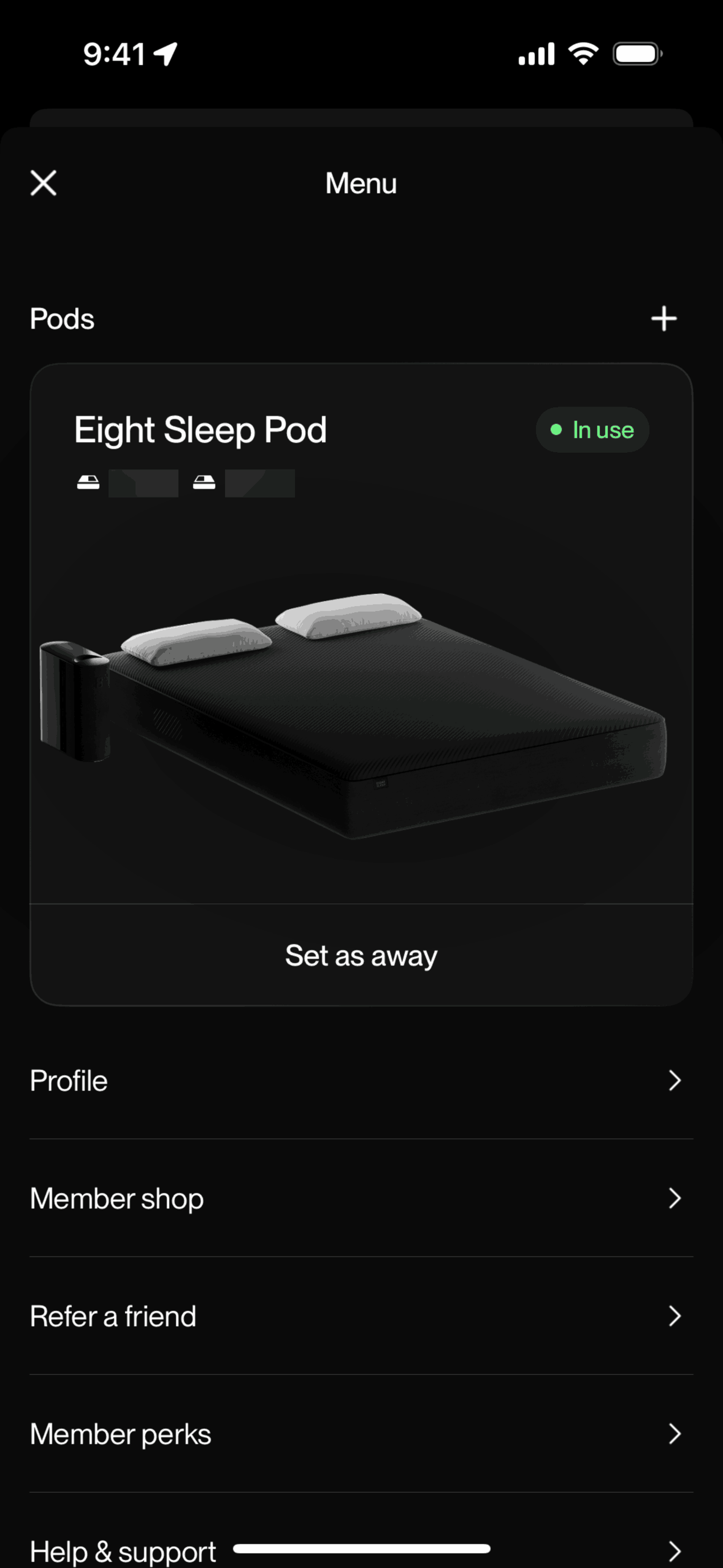Eight Sleep iOS Health & Fitness interface screenshot 19