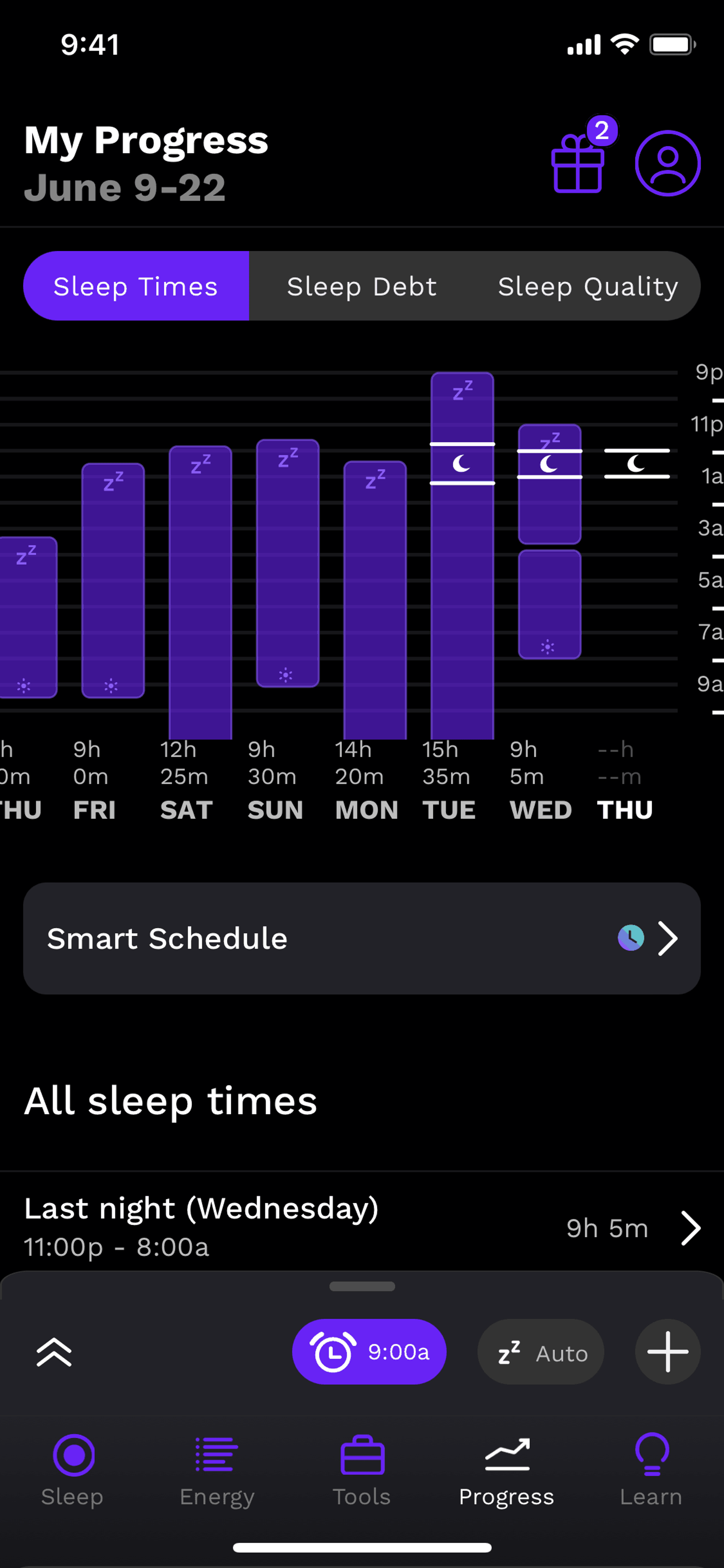 Rise iOS Health & Fitness interface screenshot 16