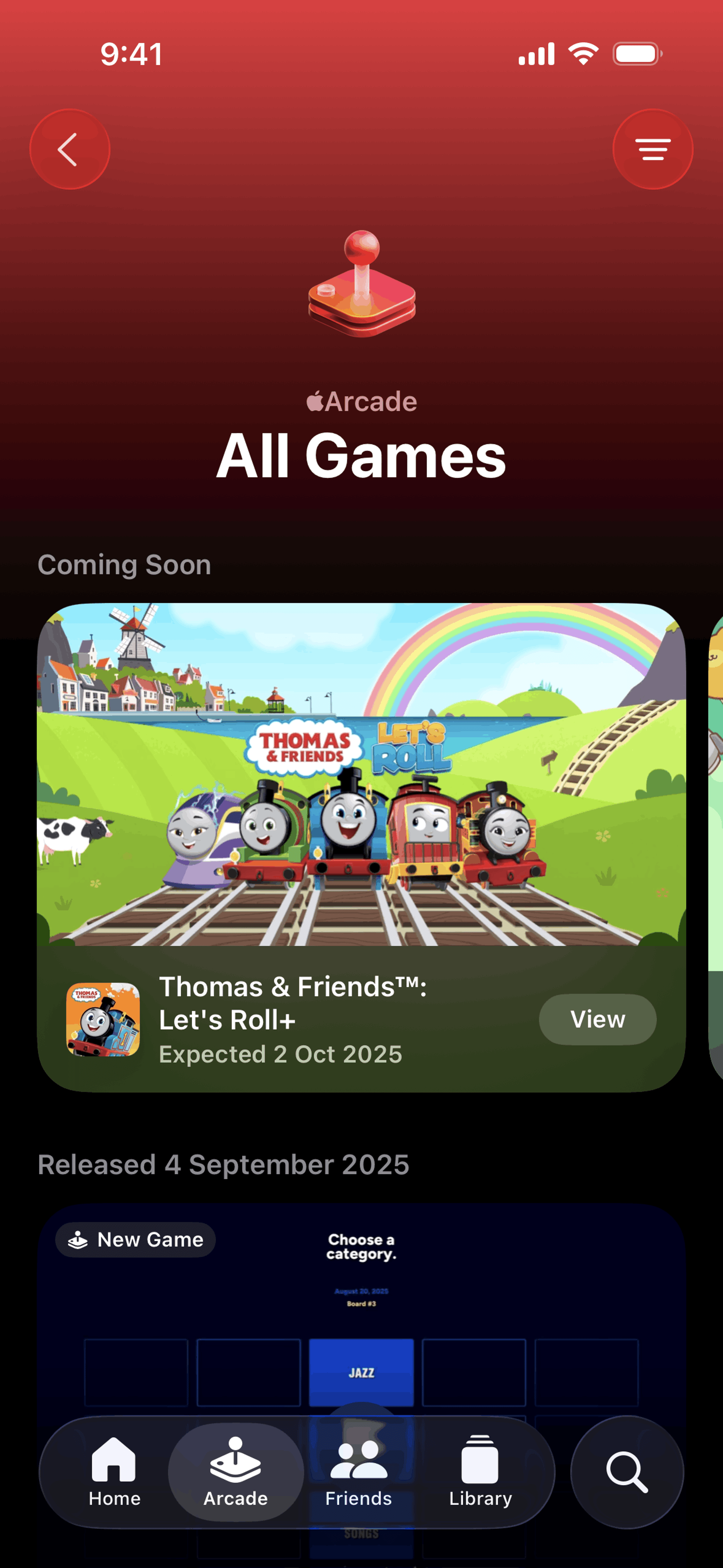 Apple Games iOS Entertainment interface screenshot 5