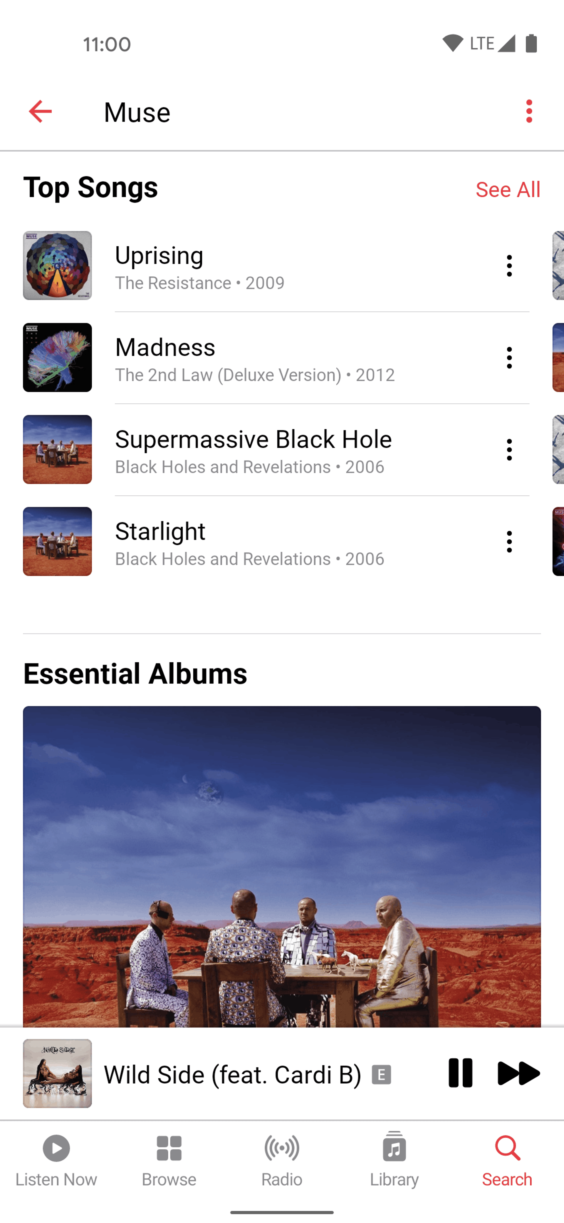 Apple Music Android Music & Audio interface screenshot 9