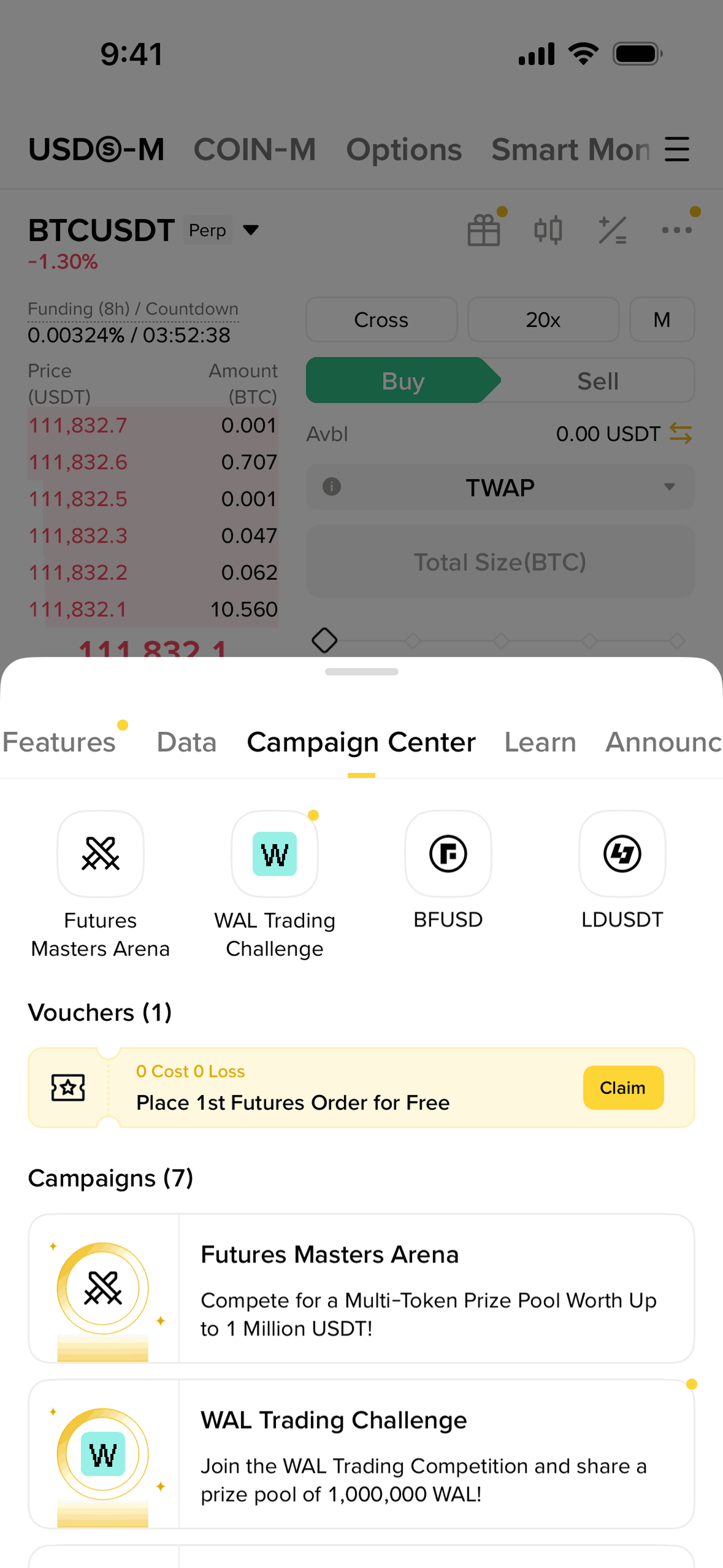 Binance iOS Finance interface screenshot 15
