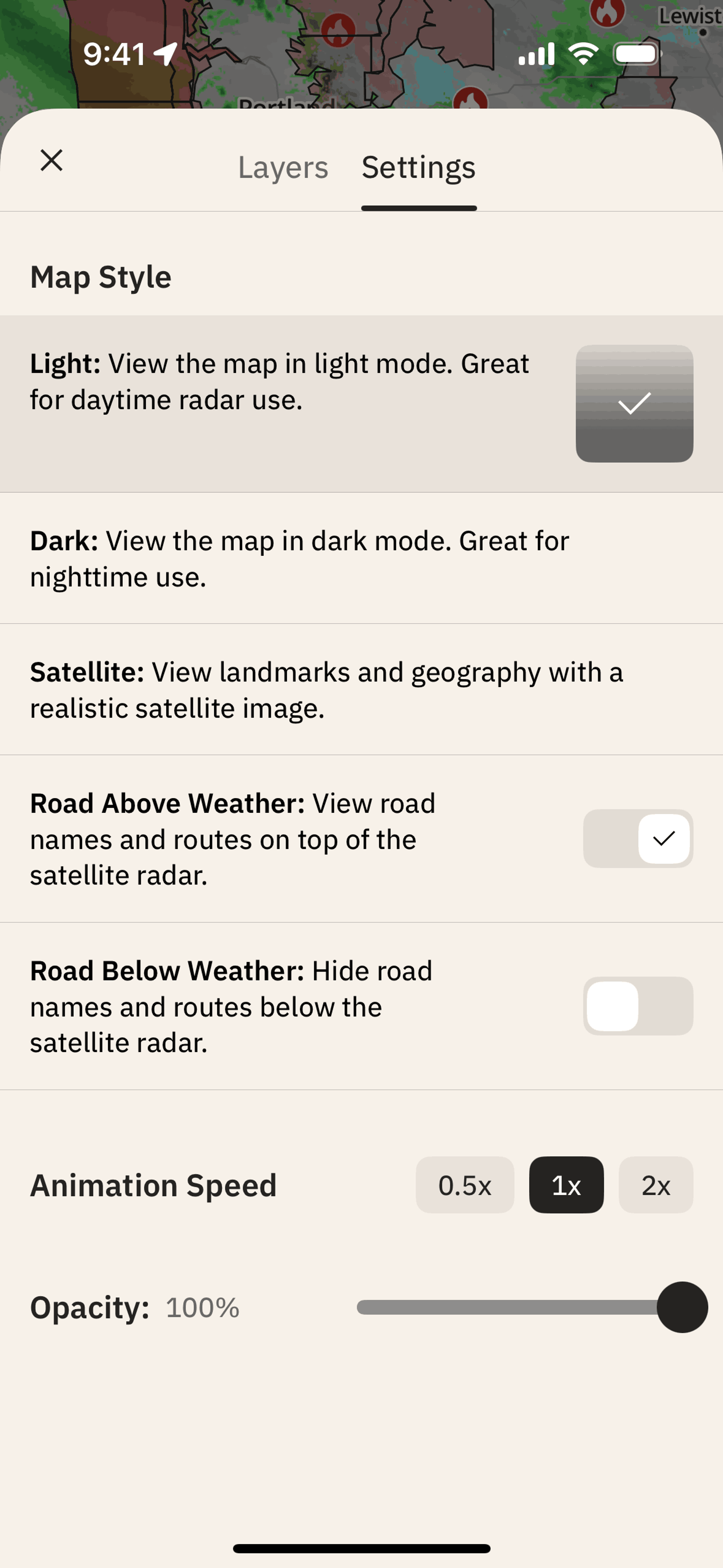 The Weather Channel iOS Utilities interface screenshot 12