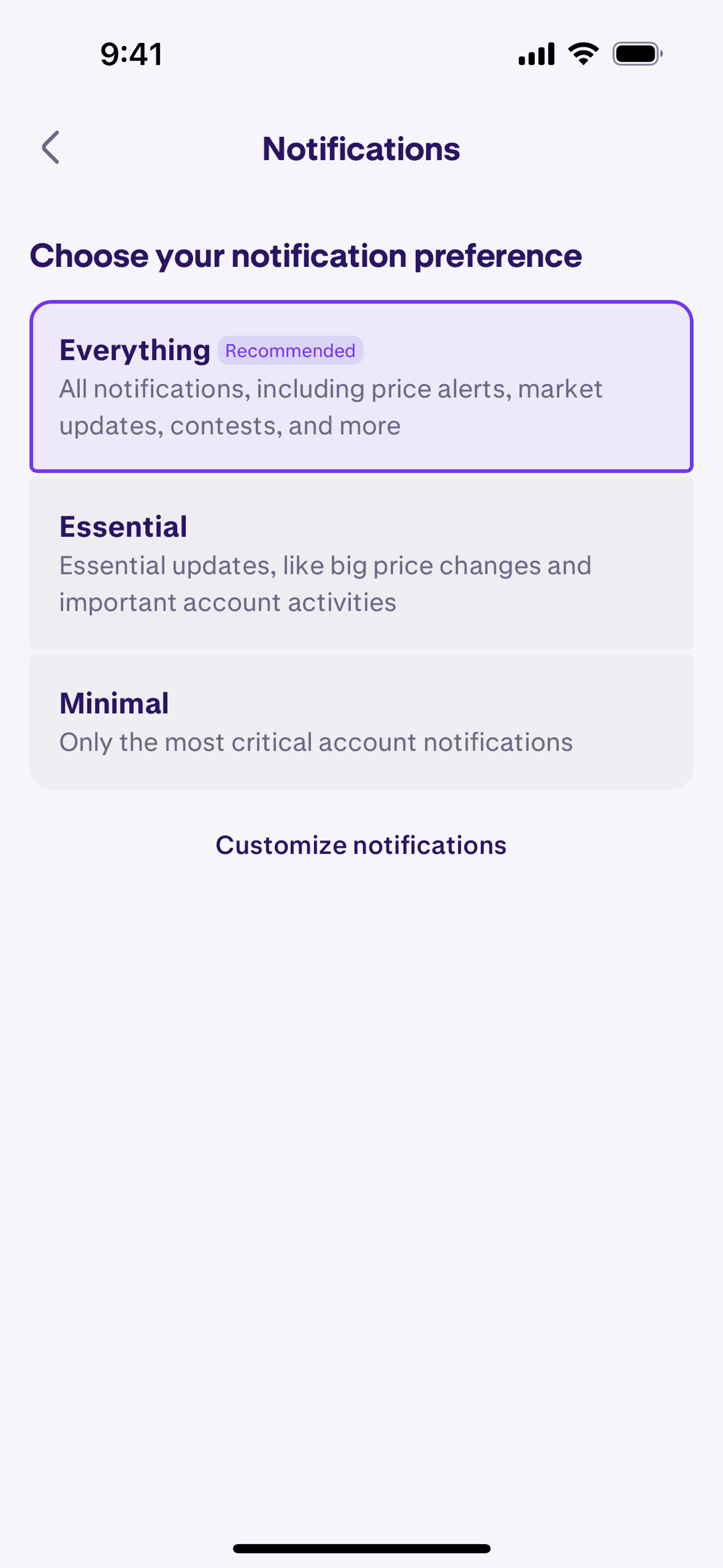 Kraken iOS Finance interface screenshot 8