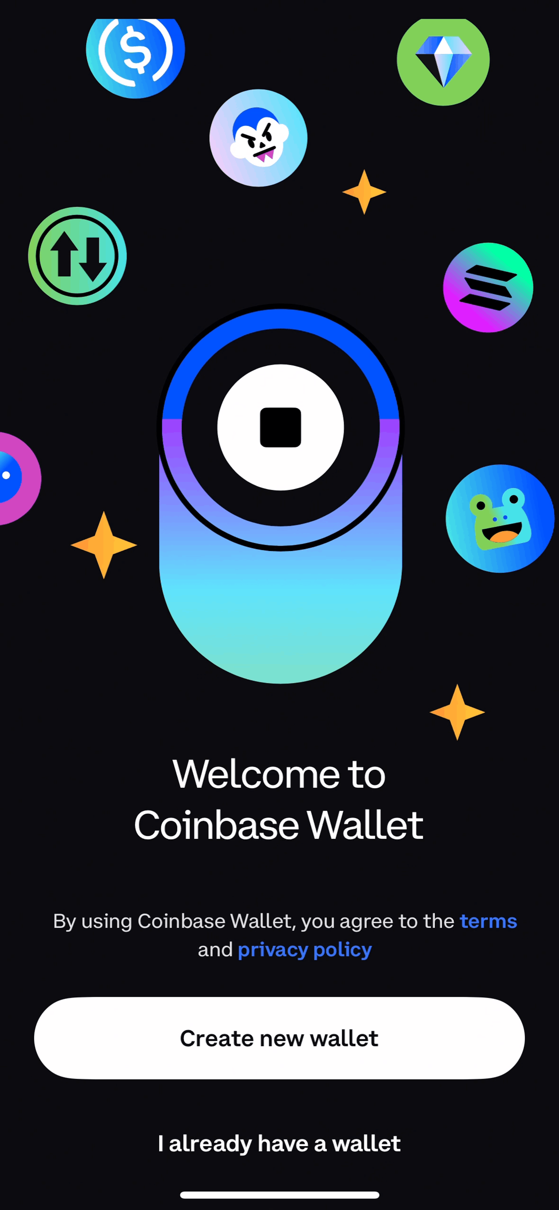 Coinbase Wallet iOS Finance interface screenshot 3