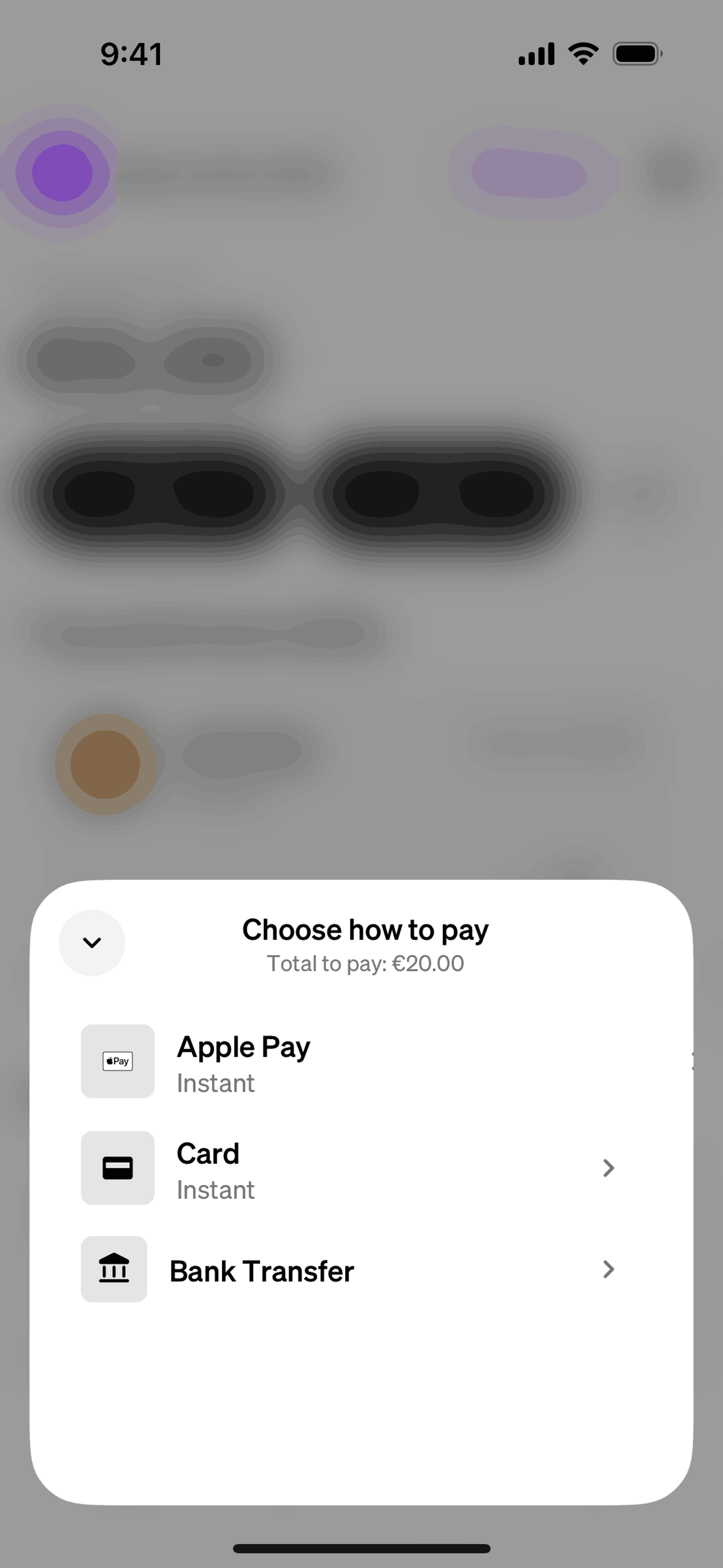 Adding a payment method on MoonPay (ios) screen 2