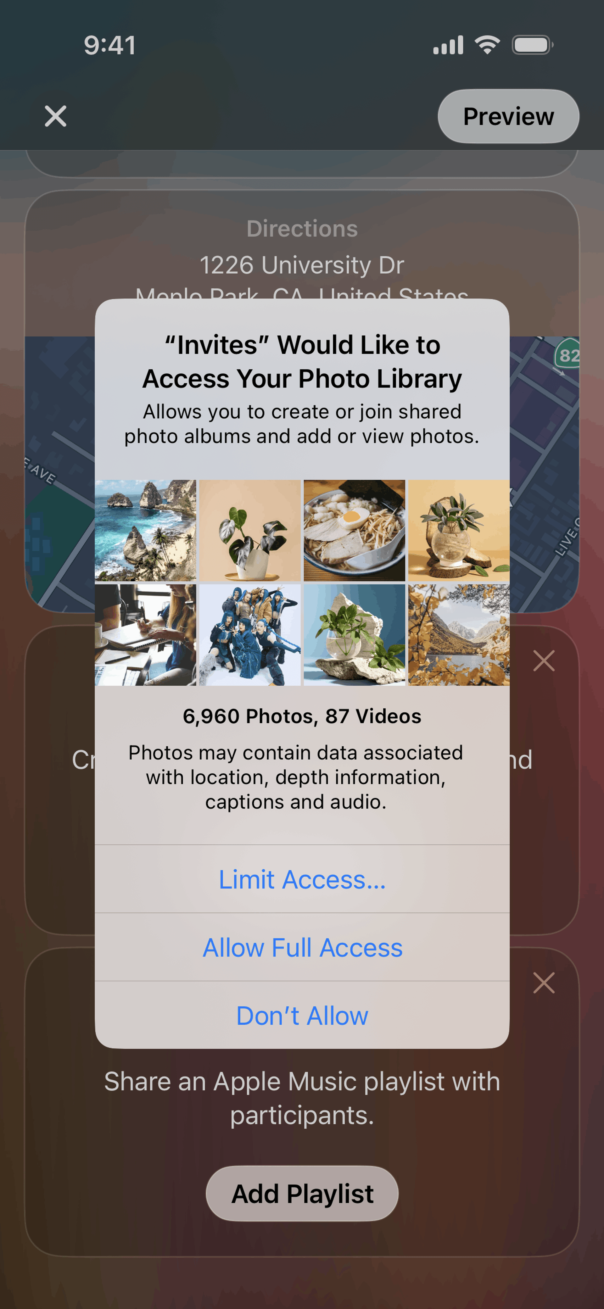 Apple Invites iOS Lifestyle interface screenshot 8