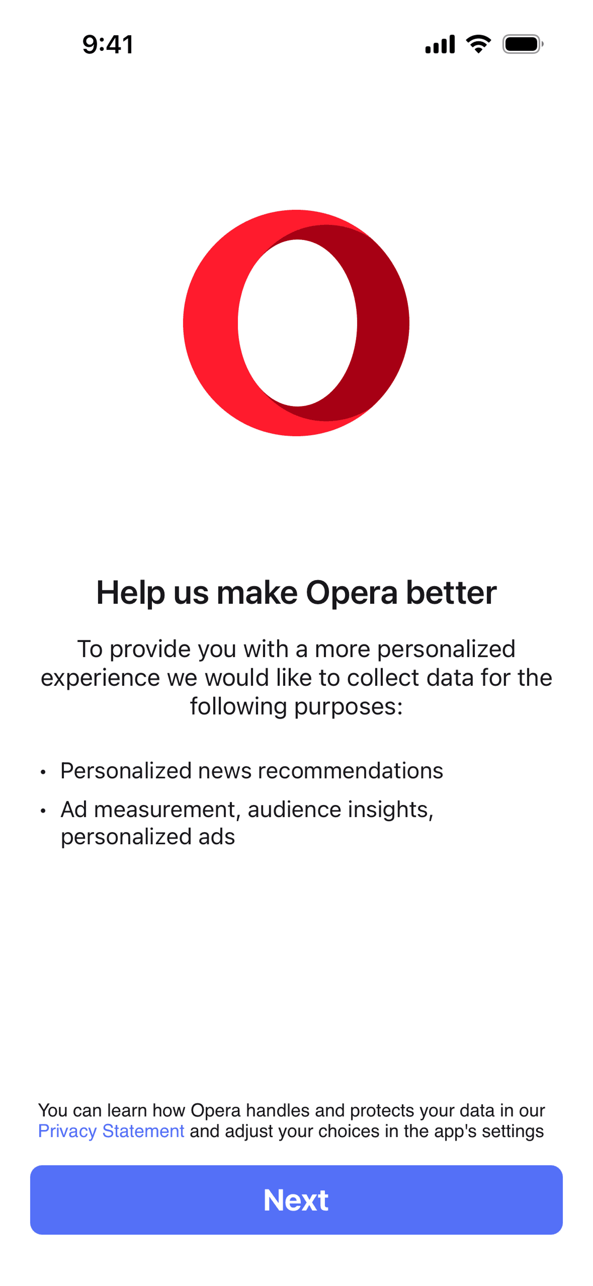 Opera iOS Utilities interface screenshot 2