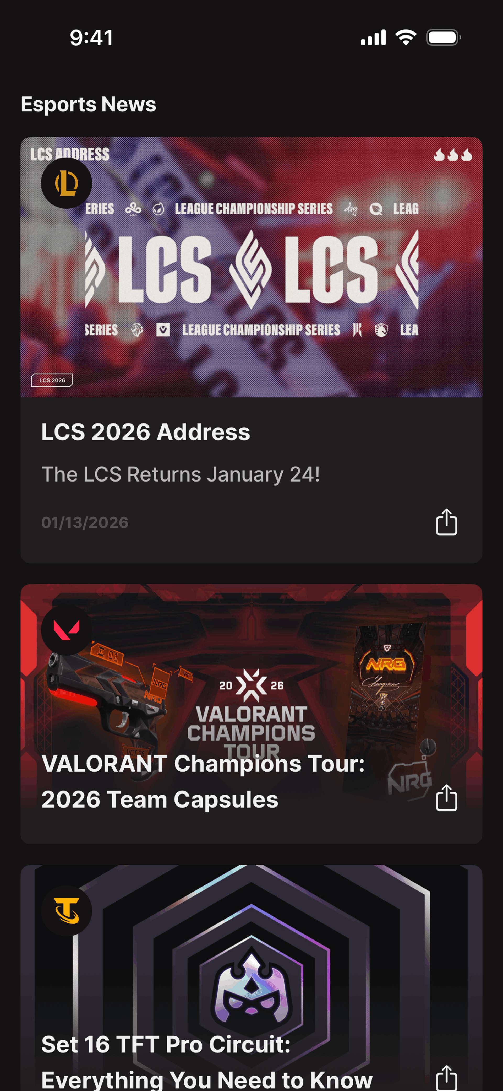 Riot Mobile iOS Entertainment interface screenshot 18