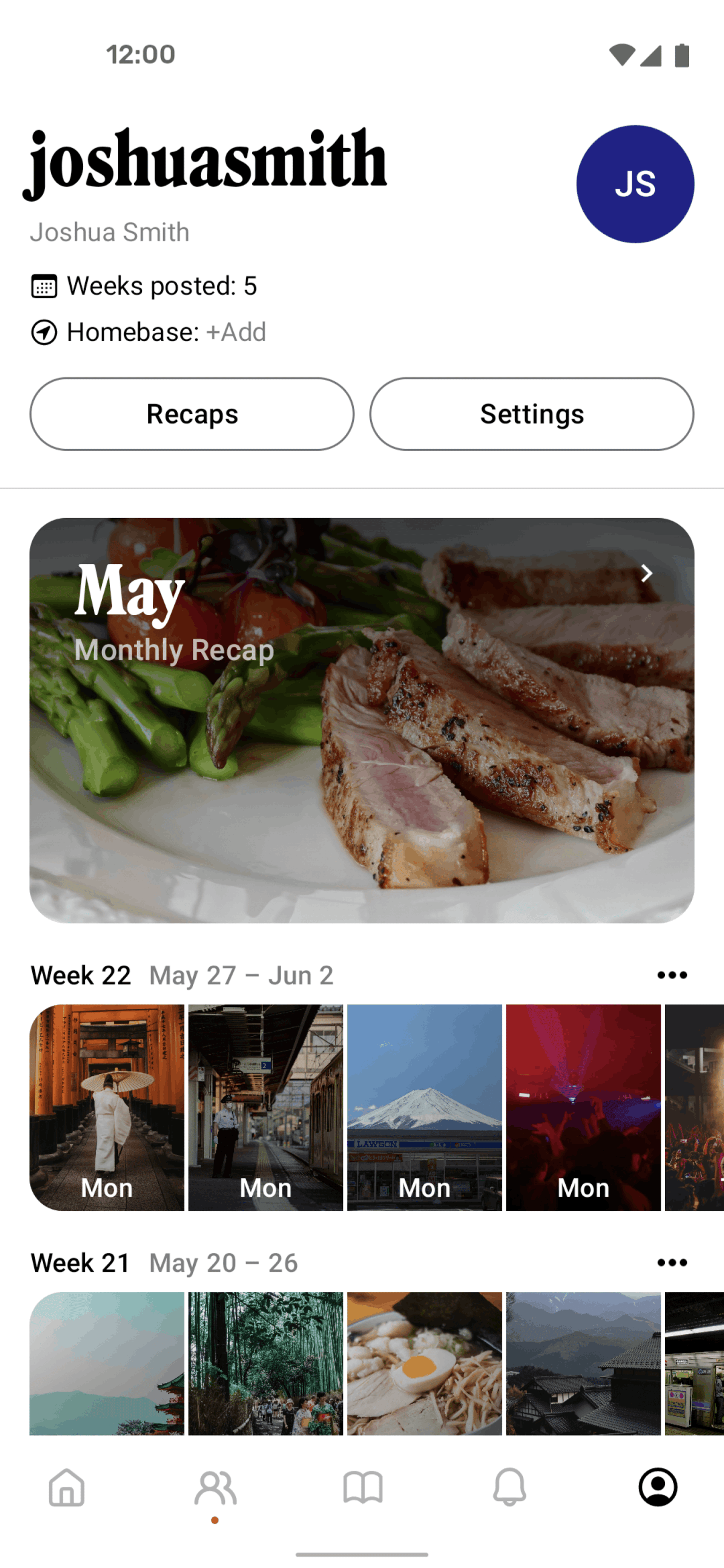 Retro Android Social Networking interface screenshot 5