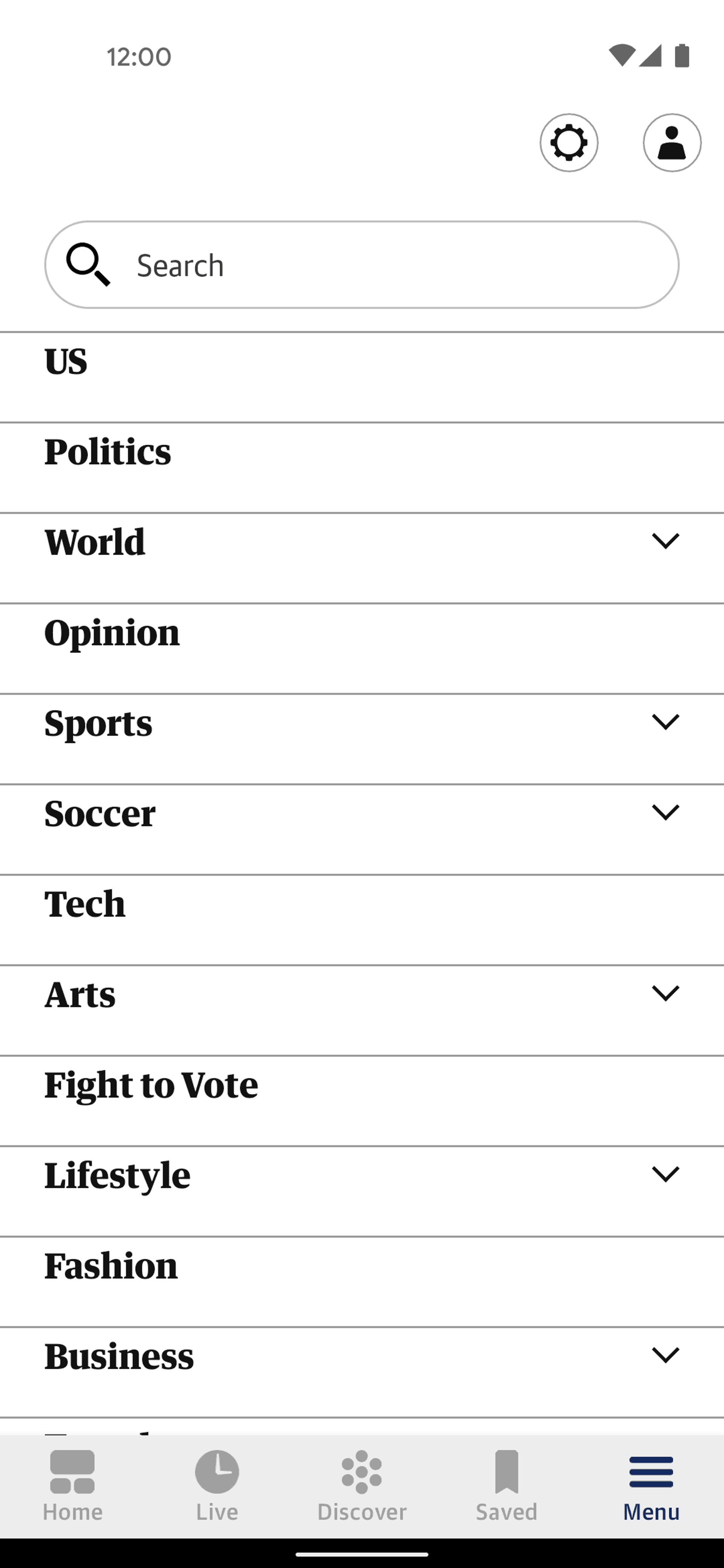 The Guardian Android News interface screenshot 4