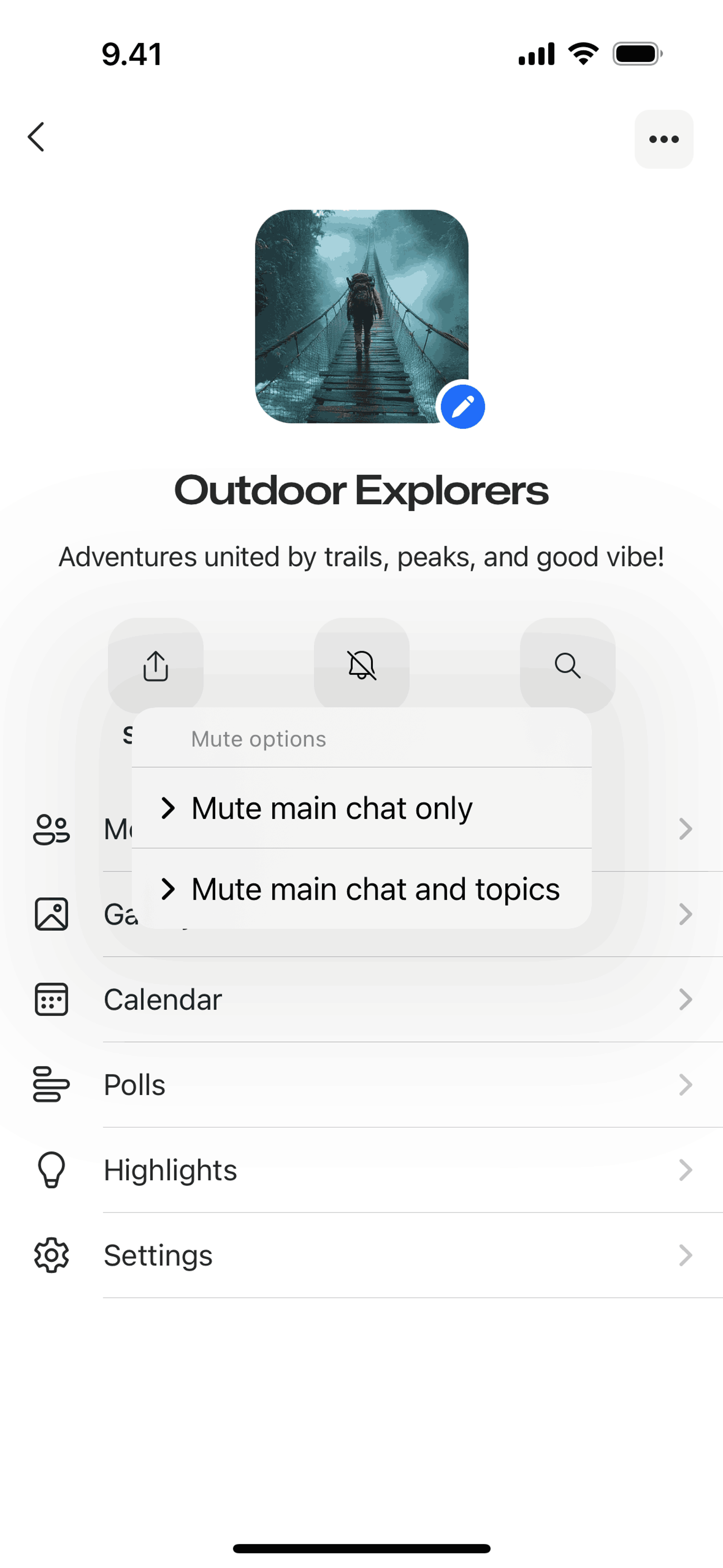 GroupMe iOS Social Networking interface screenshot 12