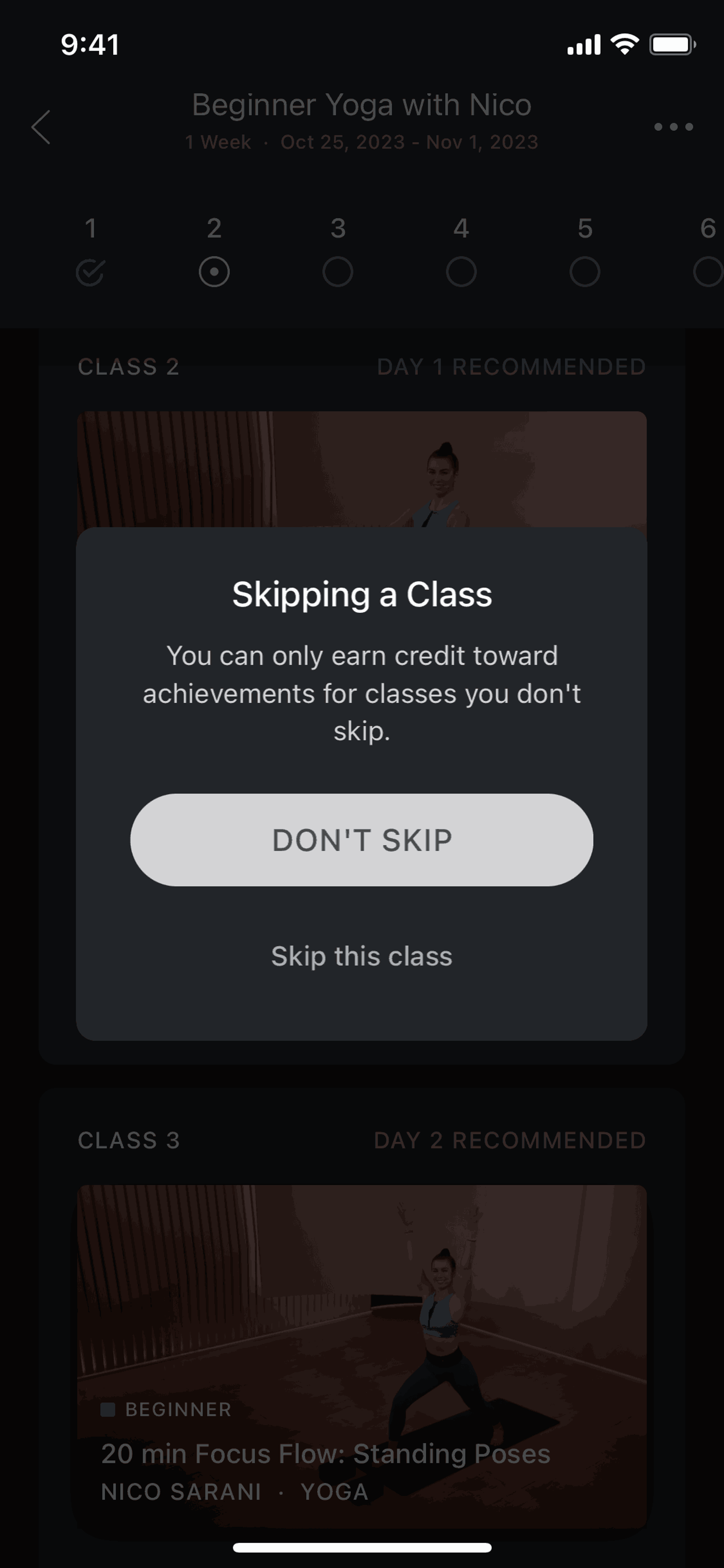 Peloton iOS Health & Fitness interface screenshot 17