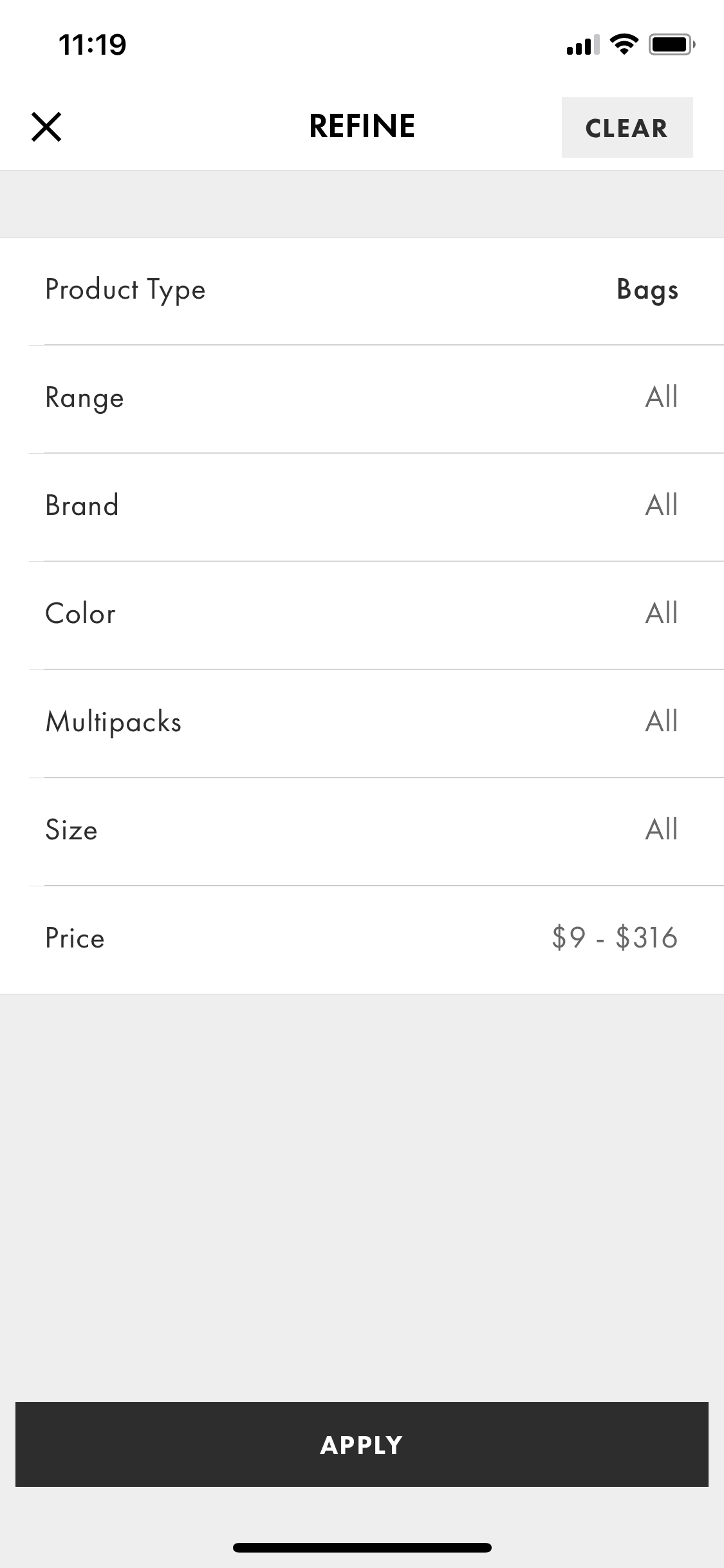 ASOS iOS Shopping interface screenshot 17