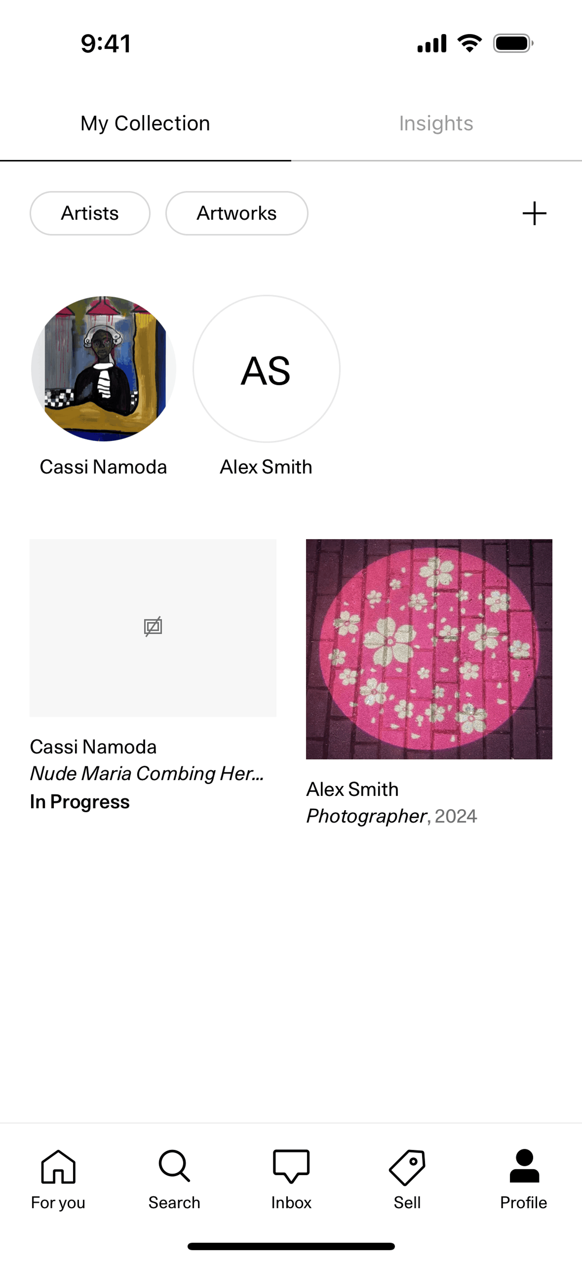 Artsy iOS Shopping interface screenshot 11