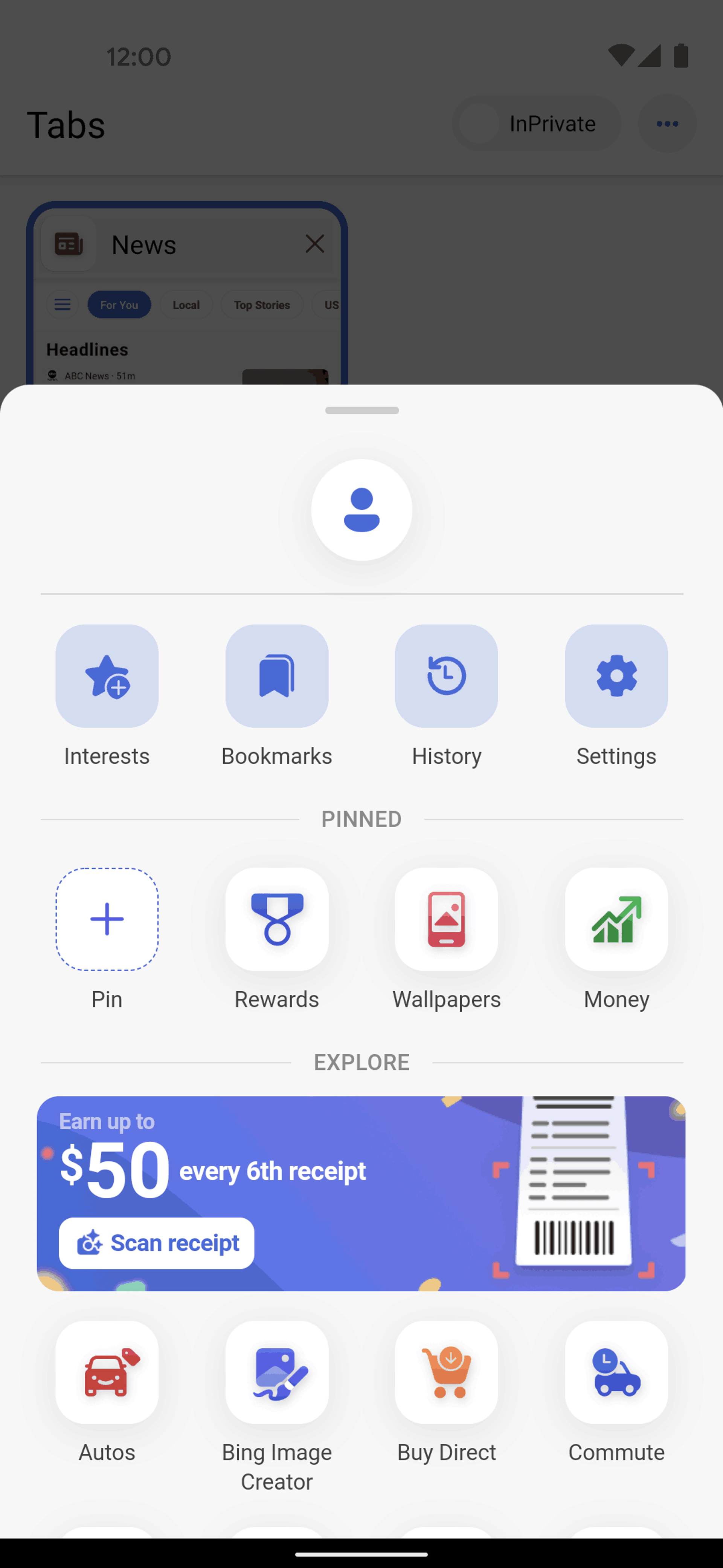 Bing Android AI interface screenshot 12