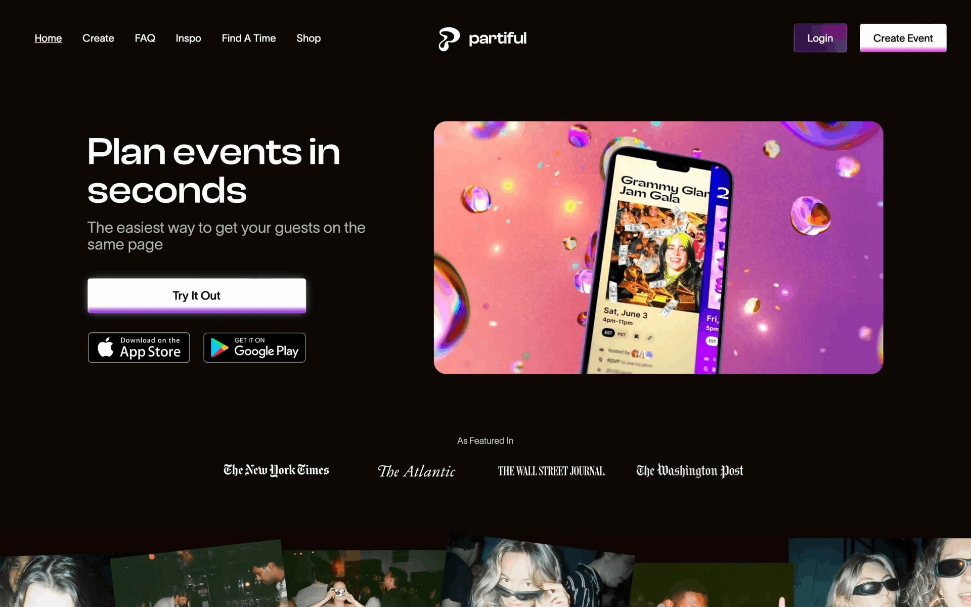 Partiful Web Lifestyle interface screenshot 4