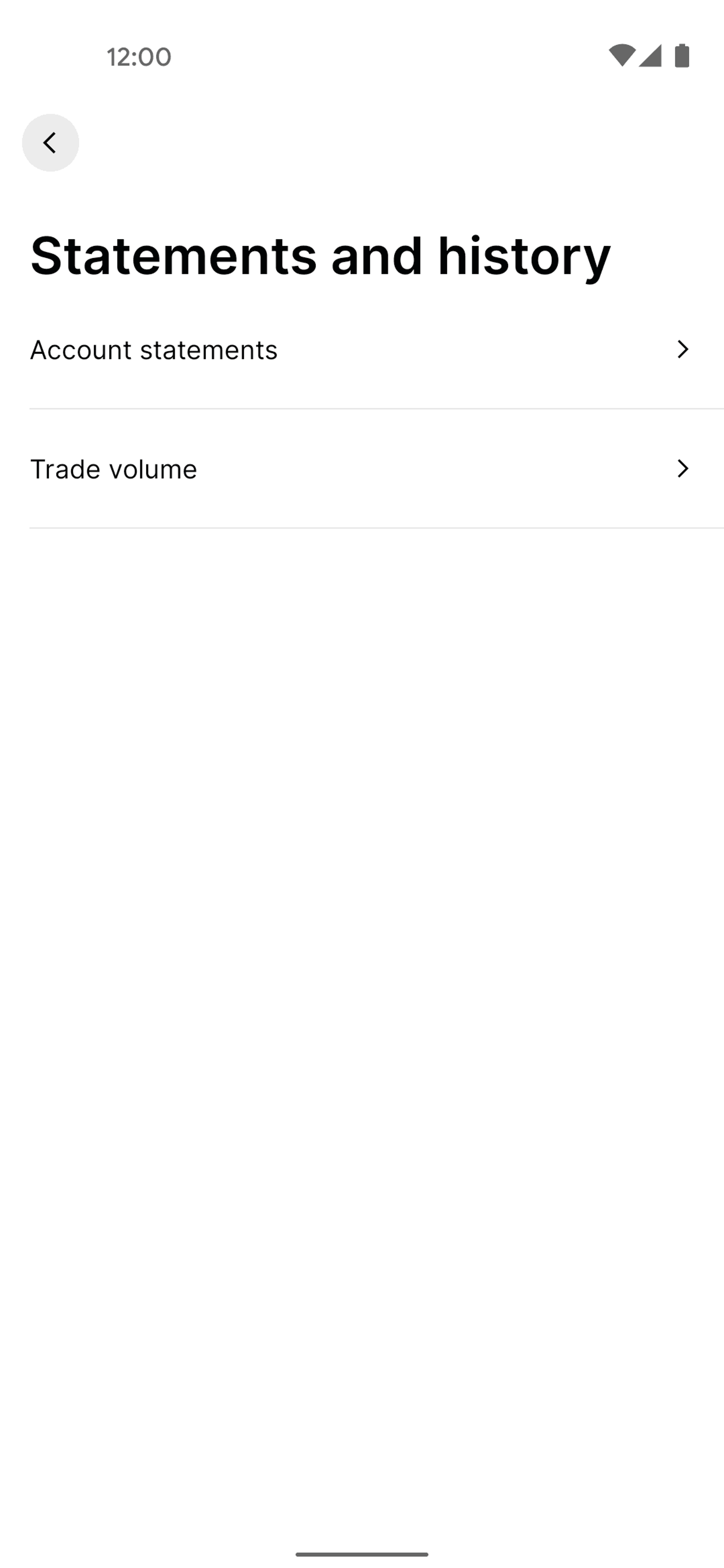 Gemini Android Finance interface screenshot 7